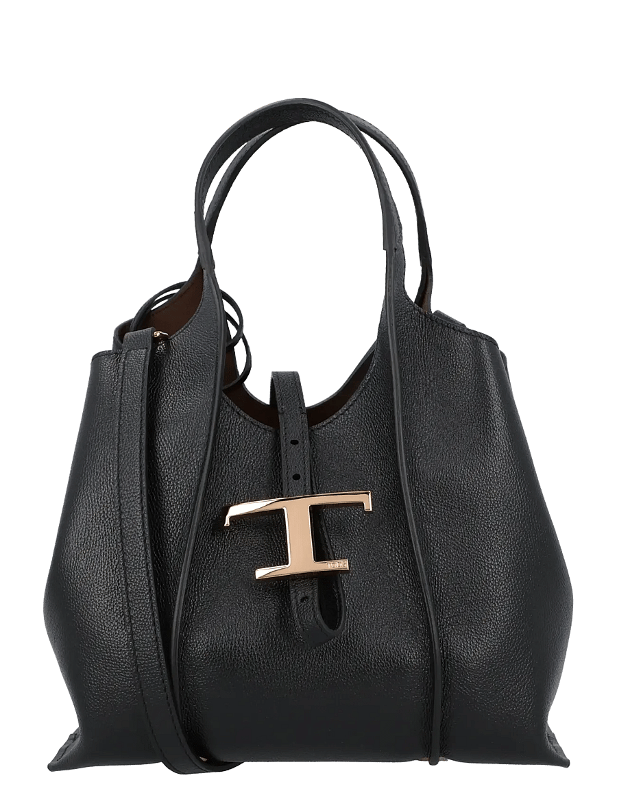Tod's - T Timeless Mini Shopping Bag - shoppere - black - 0