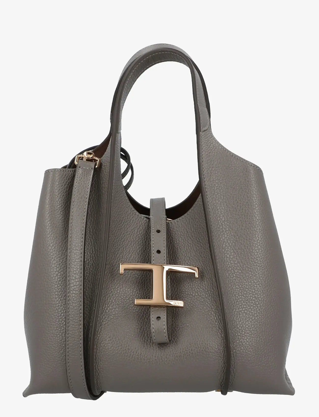 Tod's - Small T Timeless Tote Bag - tote bags - grey - 0
