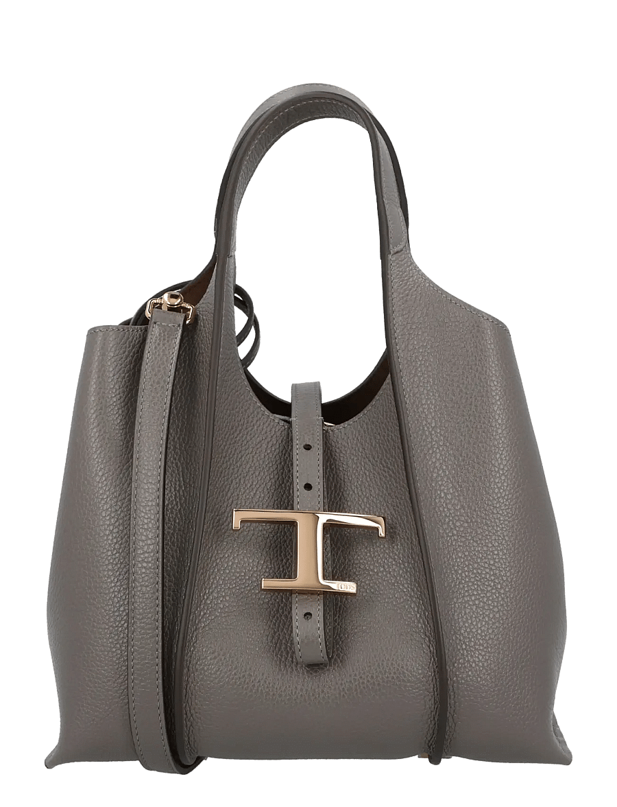 Tod's - Small T Timeless Tote Bag - tote bags - grey - 0