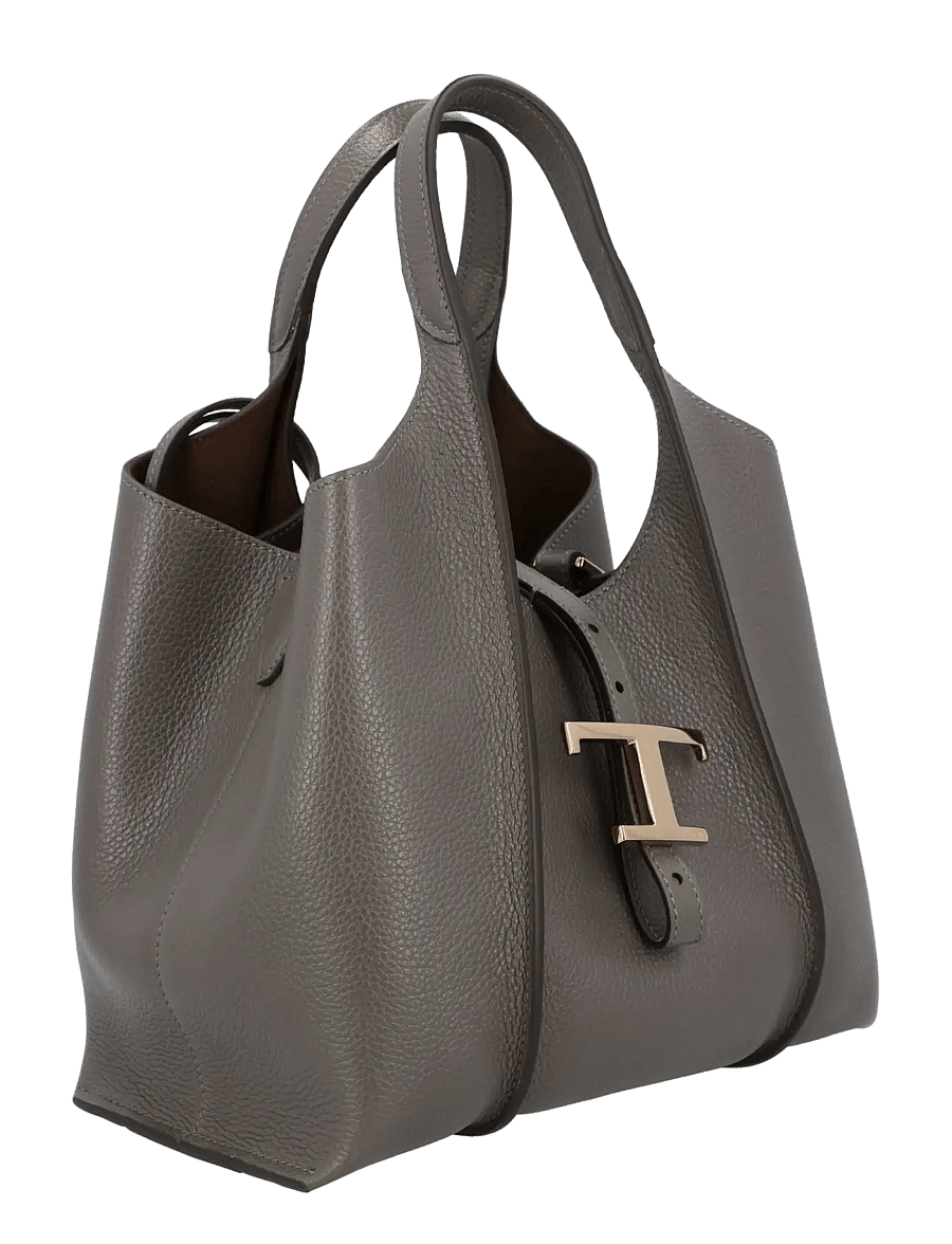Tod's - Small T Timeless Tote Bag - tote bags - grey - 1
