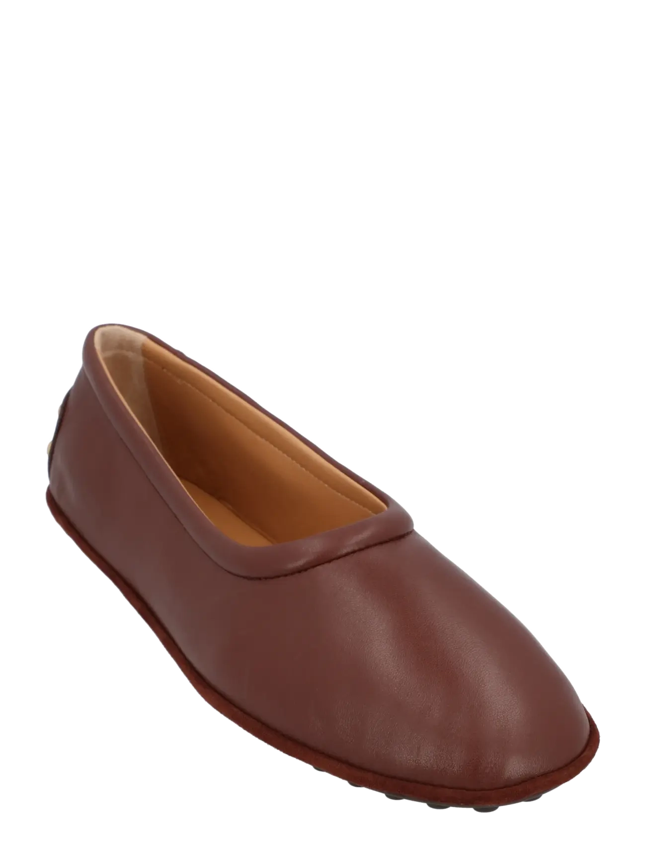 Tod's Metal Dots Ballerinas In Nappa Leather, Kvinder, Køre Ballerinaer, Brun, Str: 38
