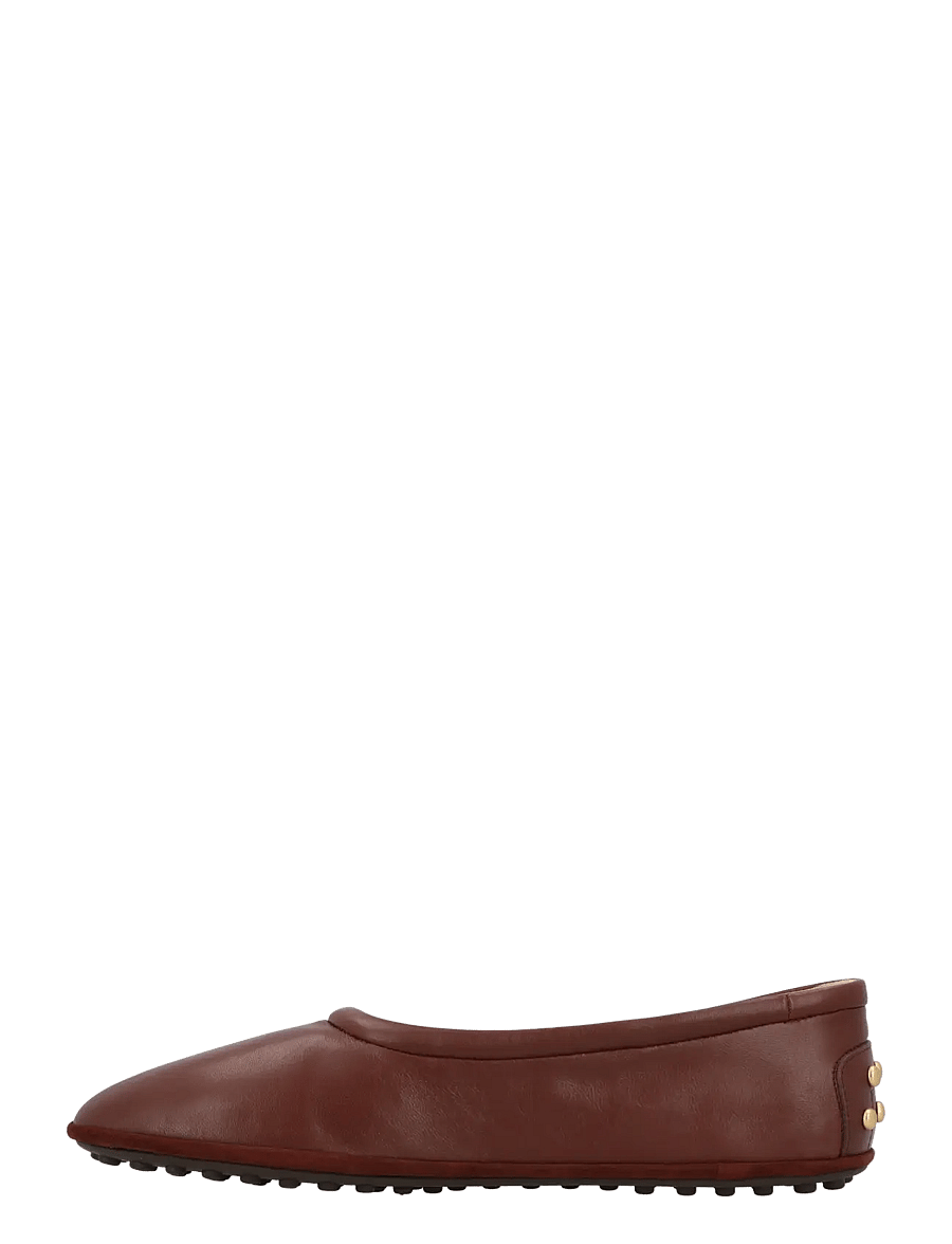Tod's - Metal Dots Ballerinas in Nappa Leather - særlige begivenheder - brown - 1
