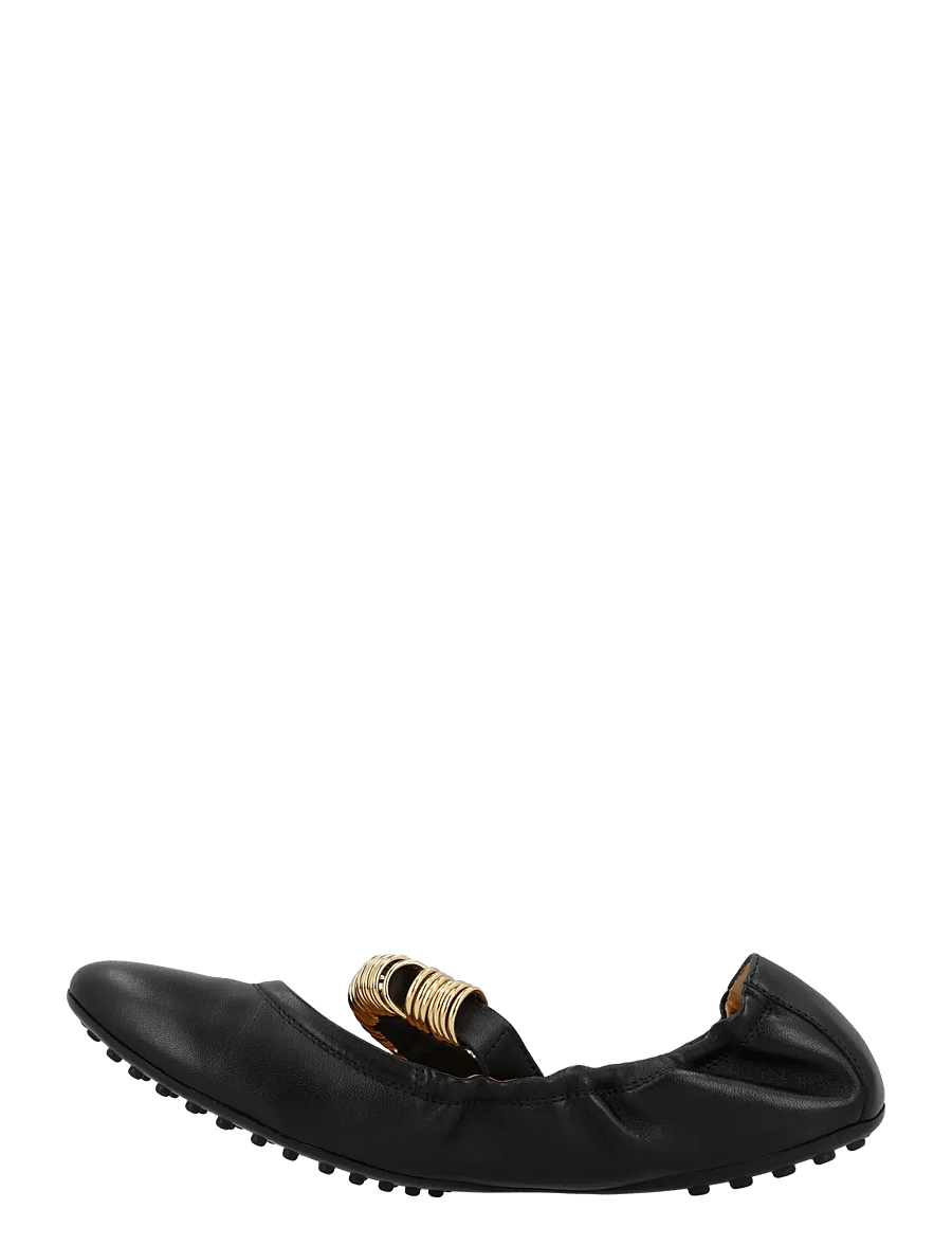 Tod's - Leather Ballet Flats - Īpaši notikumi - black - 1