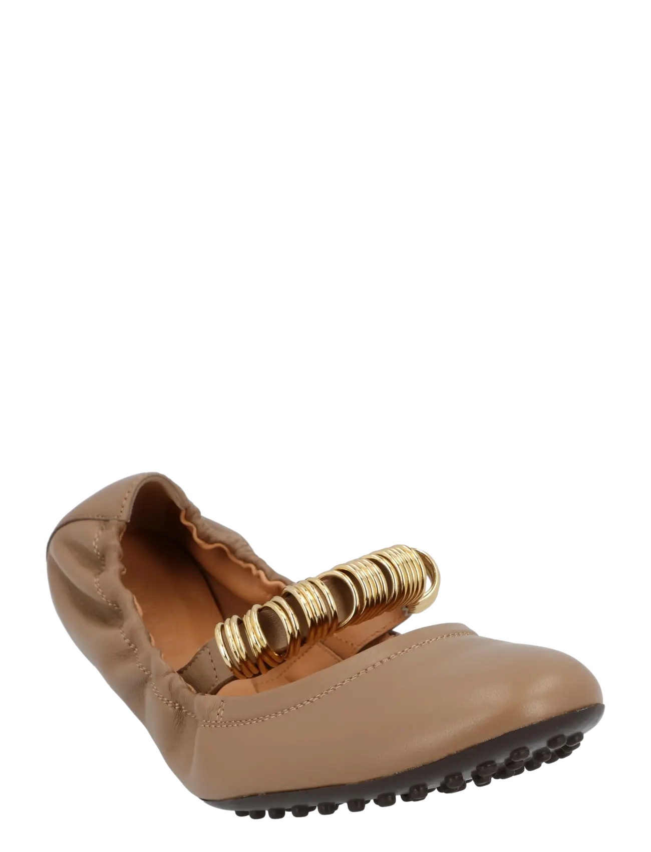 Tod's Leather Ballet Flats, 41, Beige, Sko > Ballerinaer, Dame