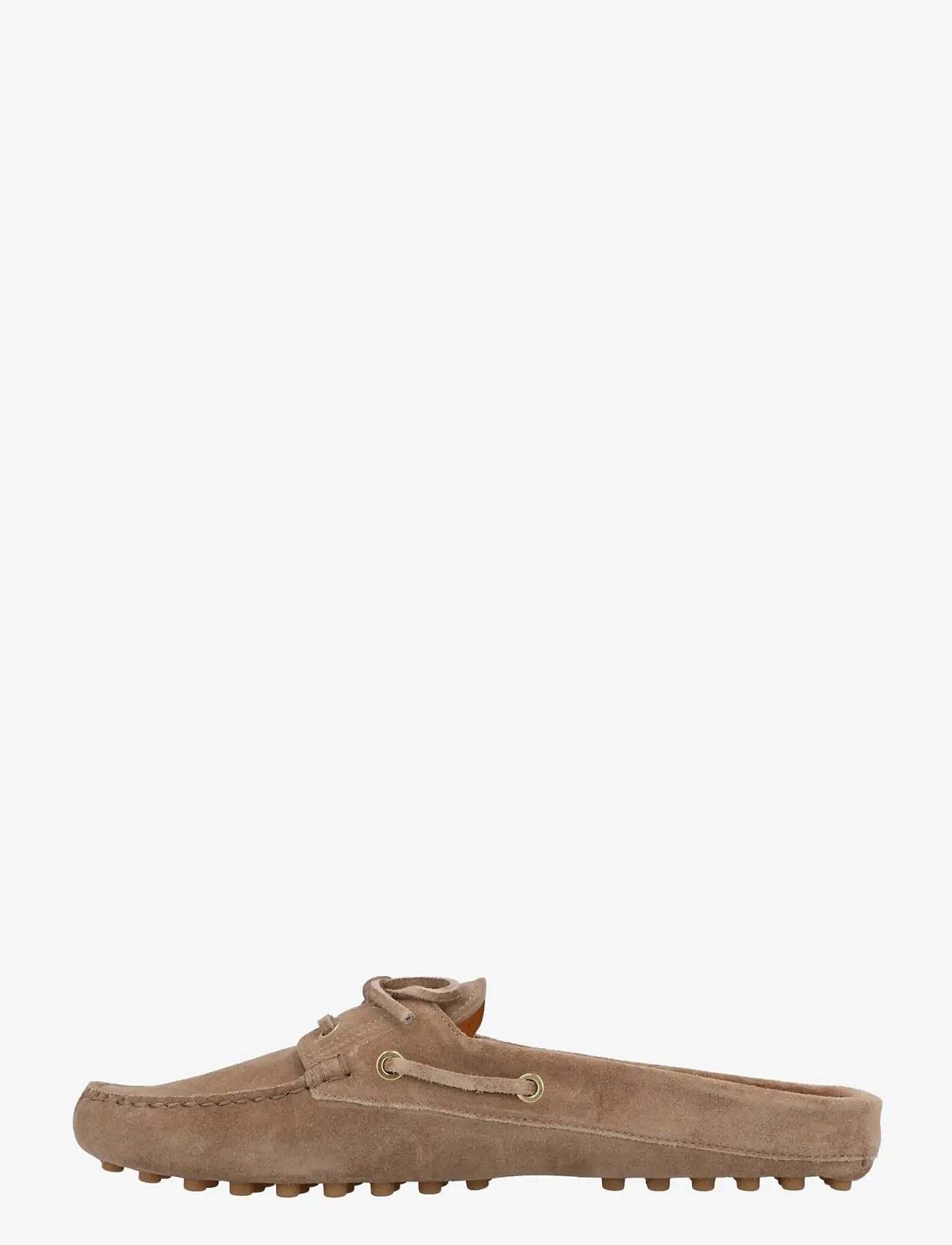 Tod's - Boat Gommino Loafers in Suede - kontsata muula-stiilid jalanõud - beige - 1