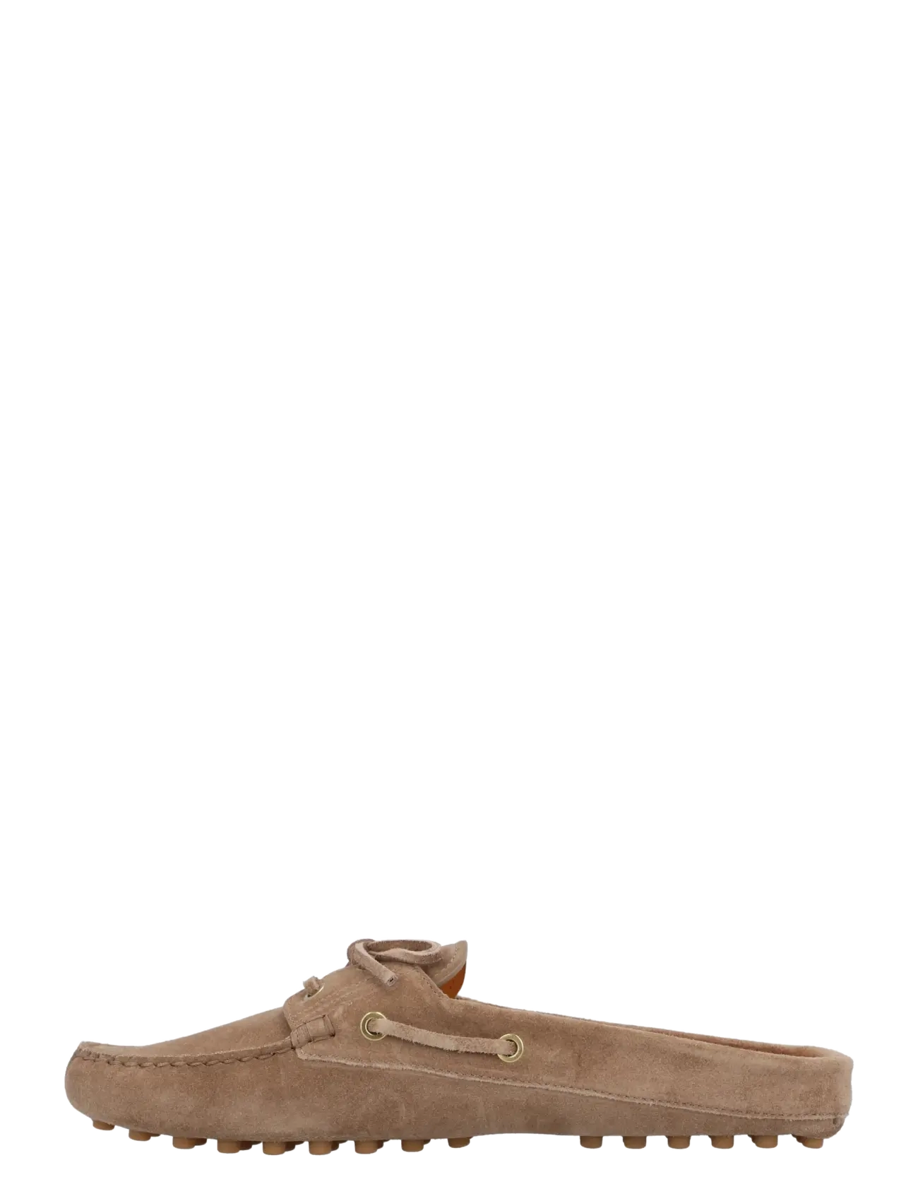 Tod's - Boat Gommino Loafers in Suede - flatbotna mules - beige - 1
