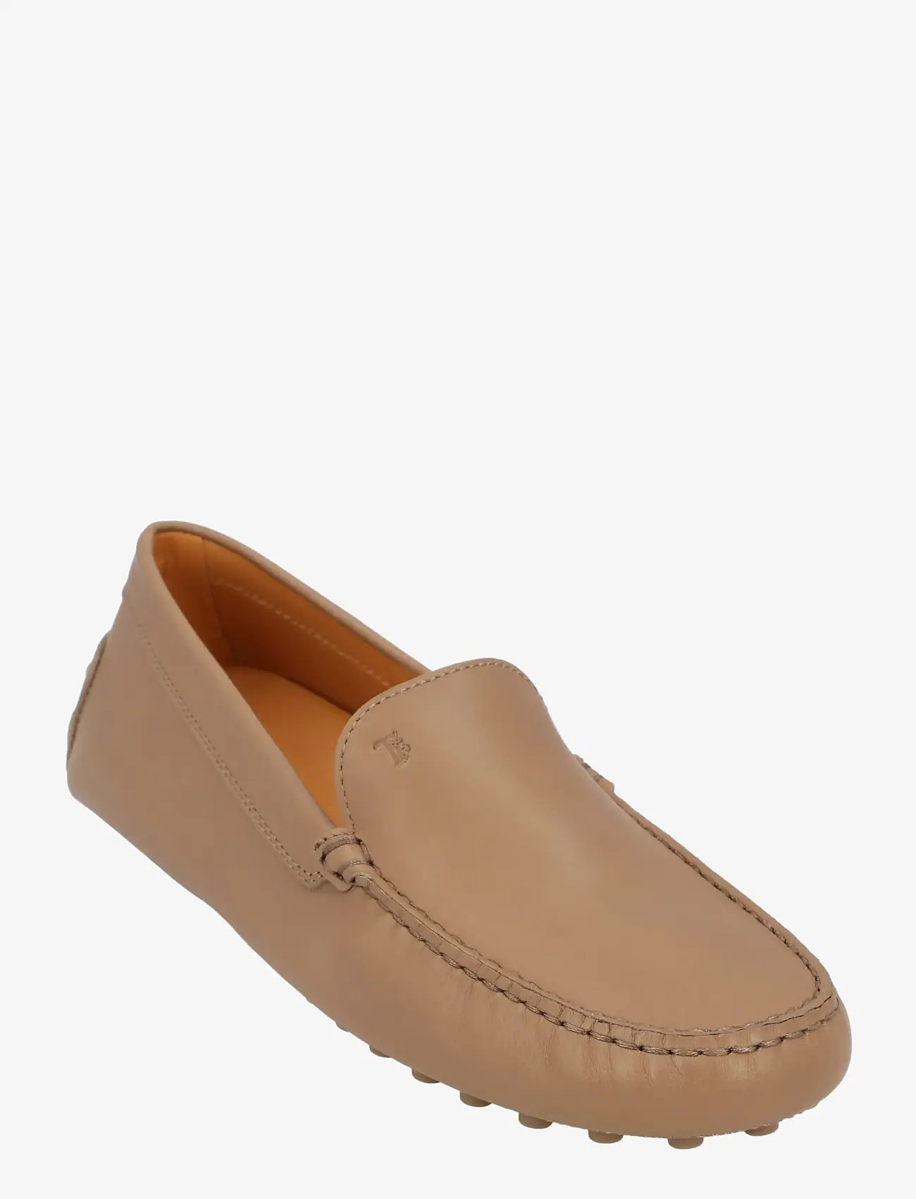 Tod's - Metal Detailing Leather Gommino Loafers - modetrends - beige - 0