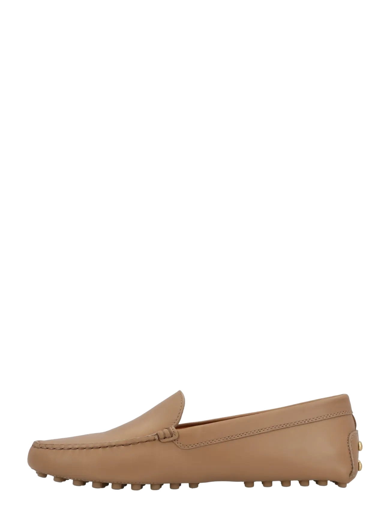 Tod's - Metal Detailing Leather Gommino Loafers - fashion trends - beige - 1