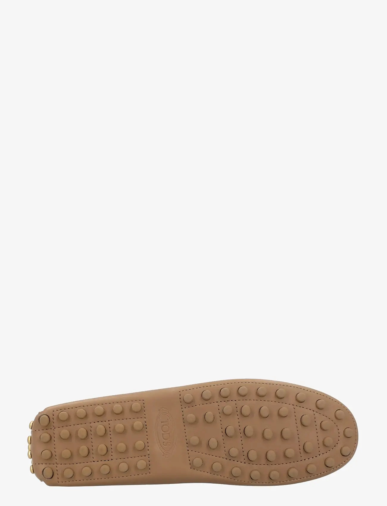 Tod's - Metal Detailing Leather Gommino Loafers - modetrends - beige - 2