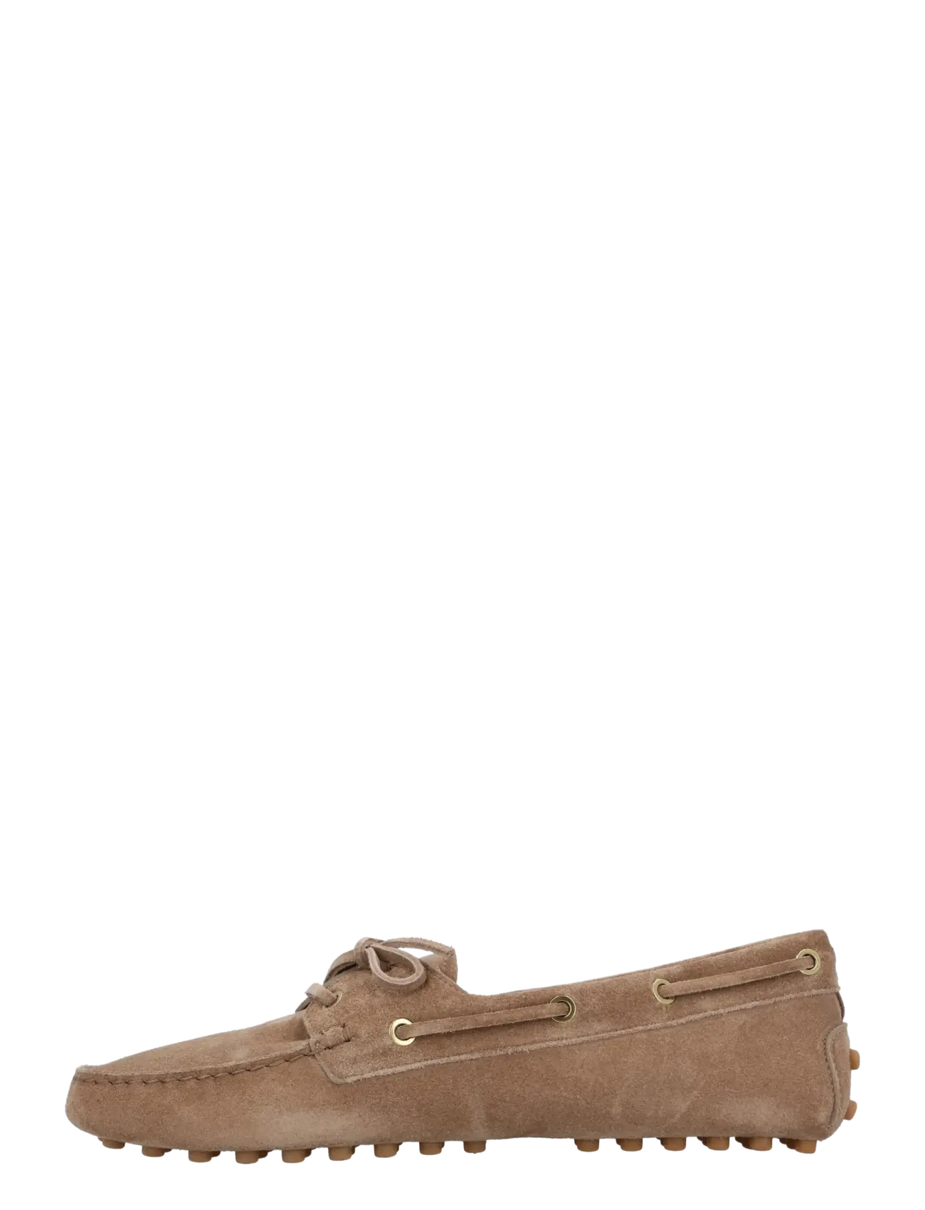 Tod's - Suede Gommino Mules - boat shoes - beige - 1