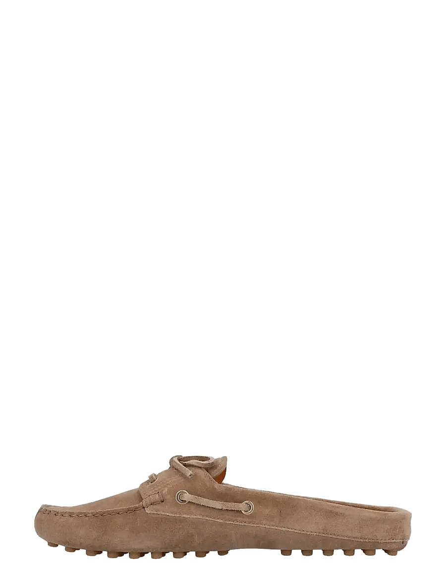 Tod's - Glove Gommino lace-up mules - flache pantoletten - beige - 2