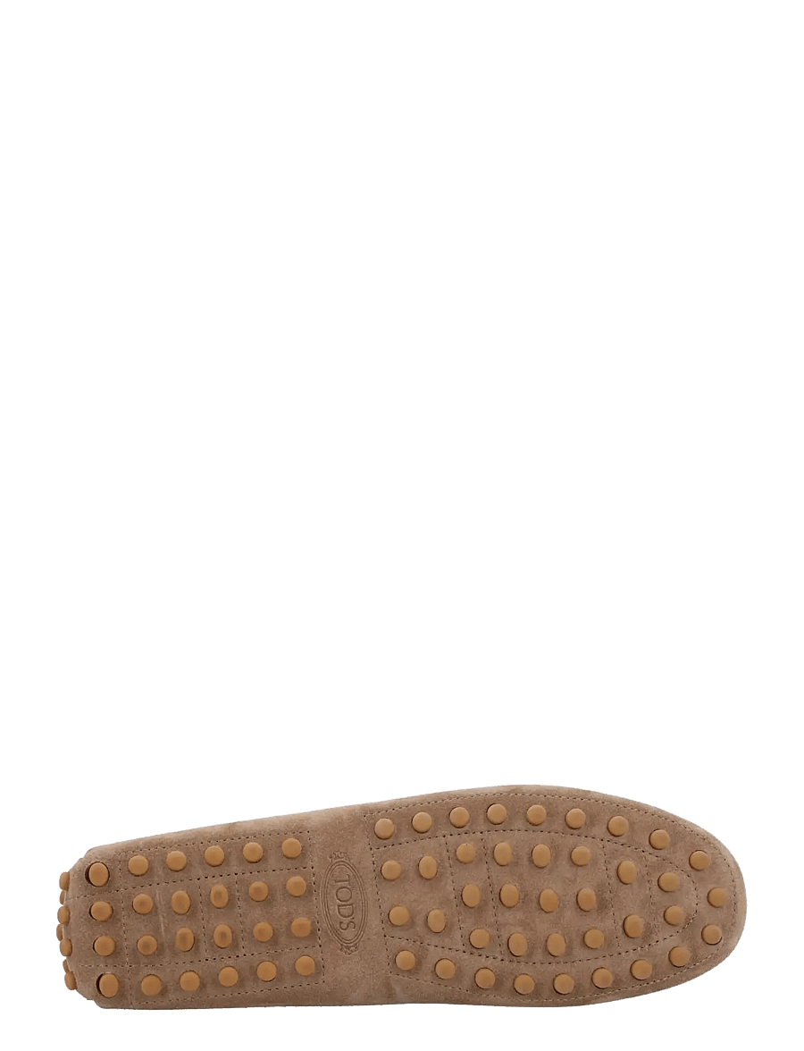 Tod's - Suede Gommino Mules - boat shoes - beige - 2