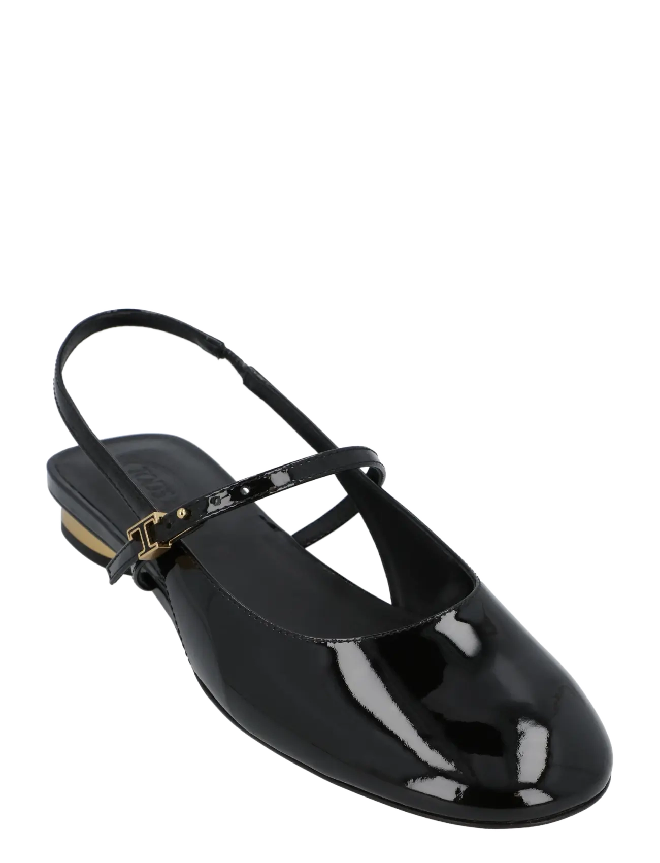 Tod's Mary Jane Slingback Flats - Shoes - BLACK / black