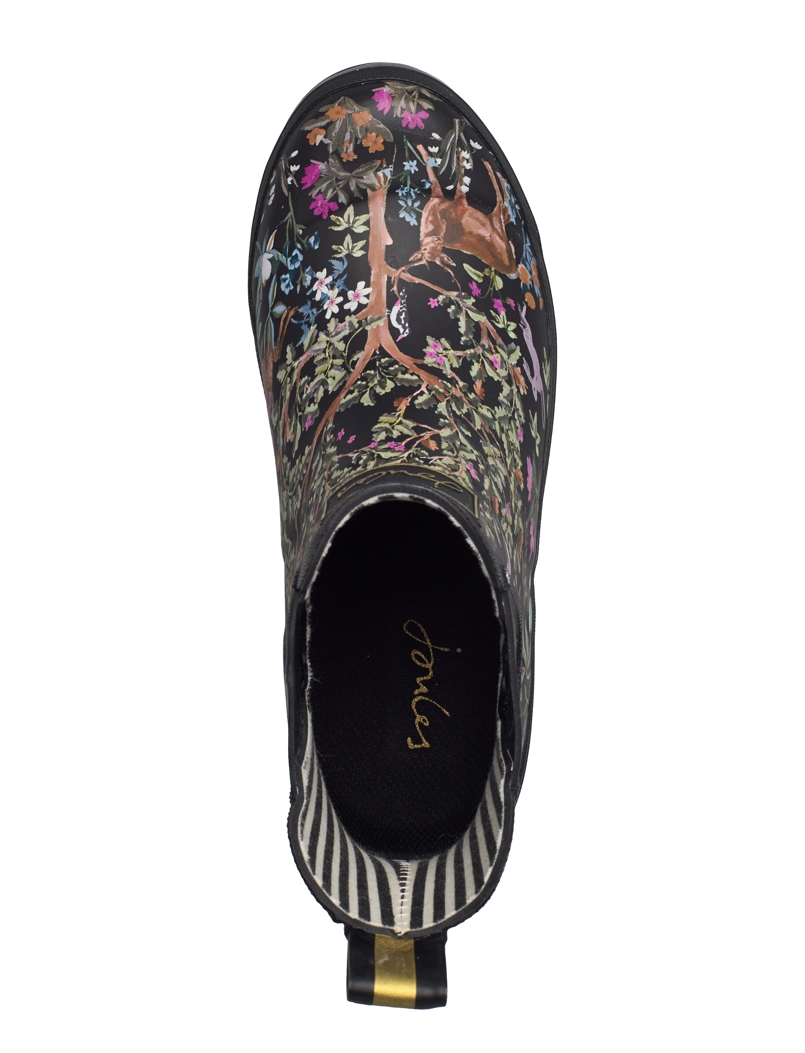 Joules - Wellibob - black tree ditsy - 3