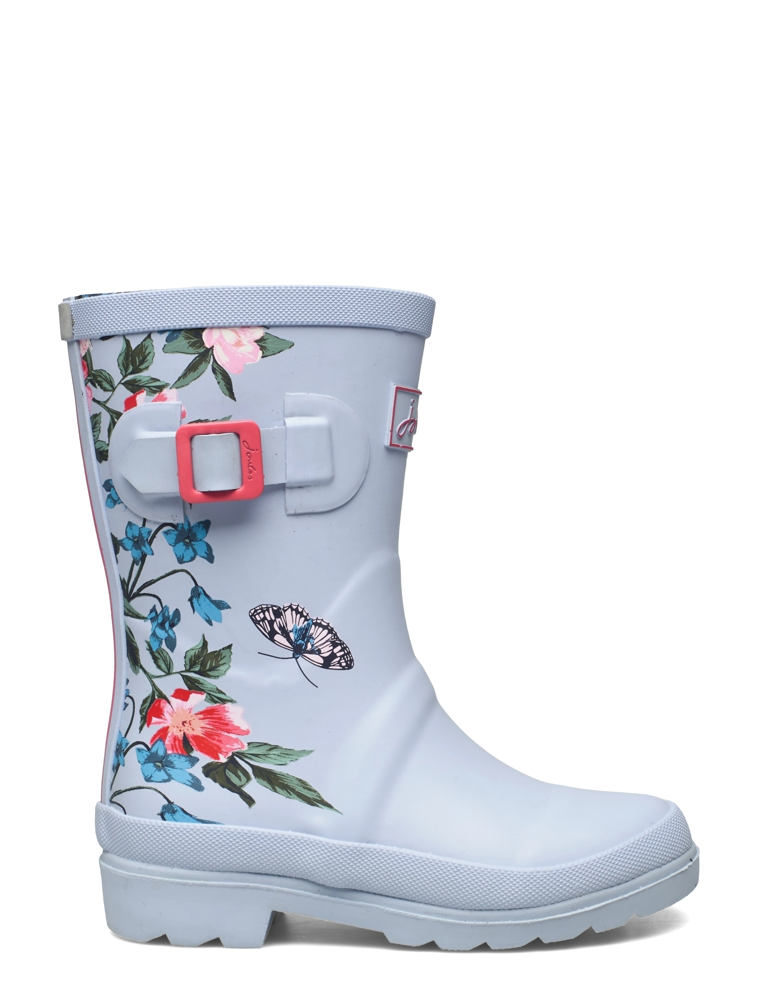 Joules - Jnr Welly Print - blue floral - 1