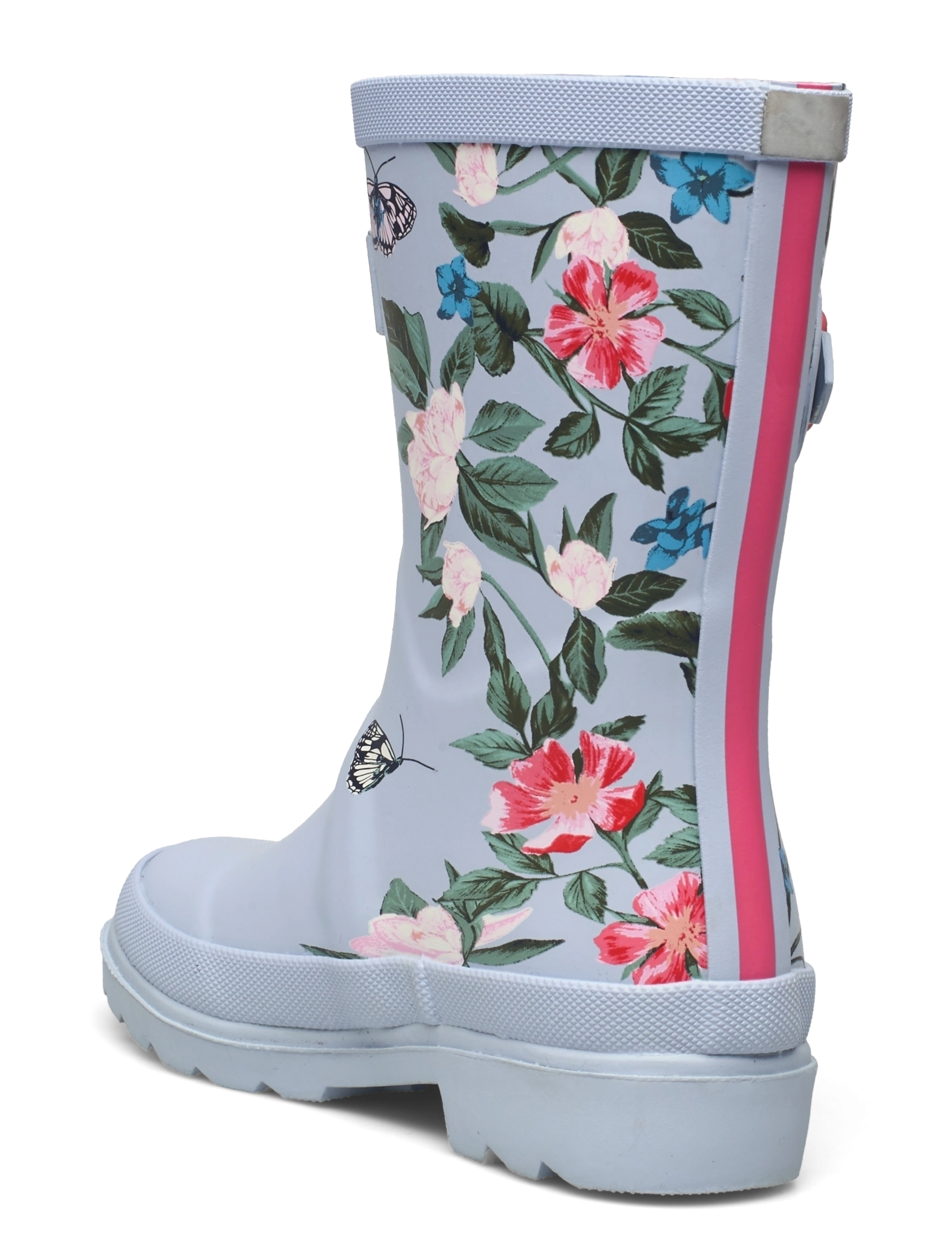 Joules - Jnr Welly Print - blue floral - 2