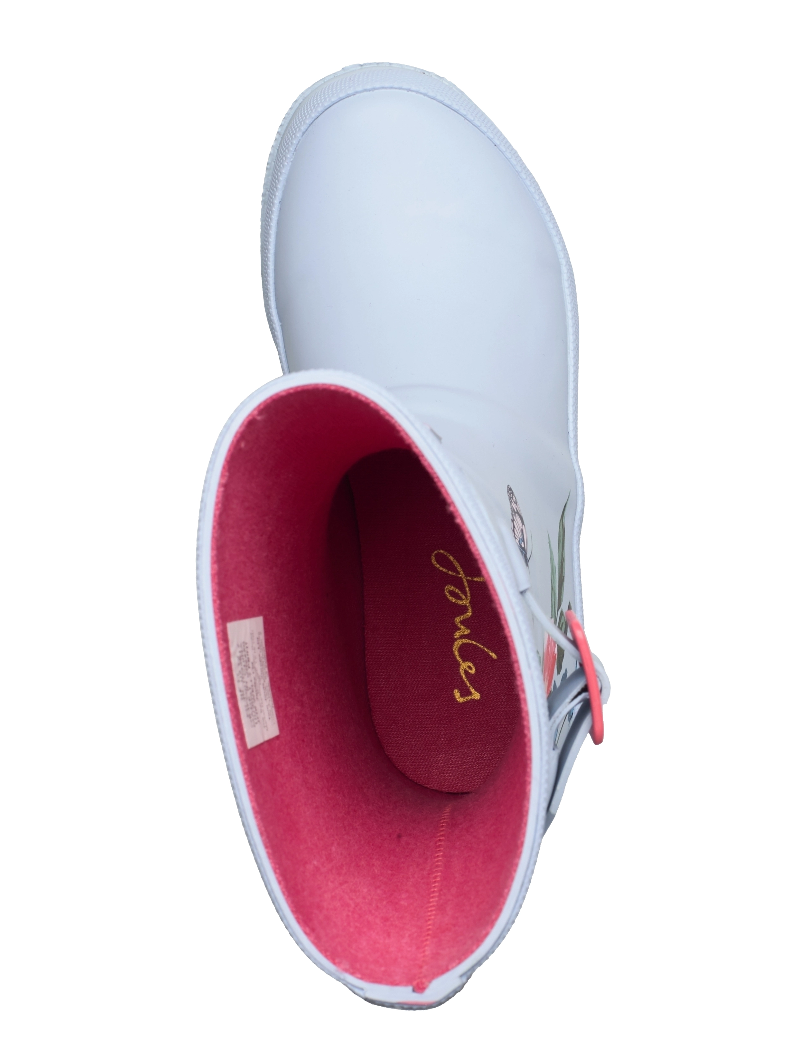 Joules - Jnr Welly Print - blue floral - 3