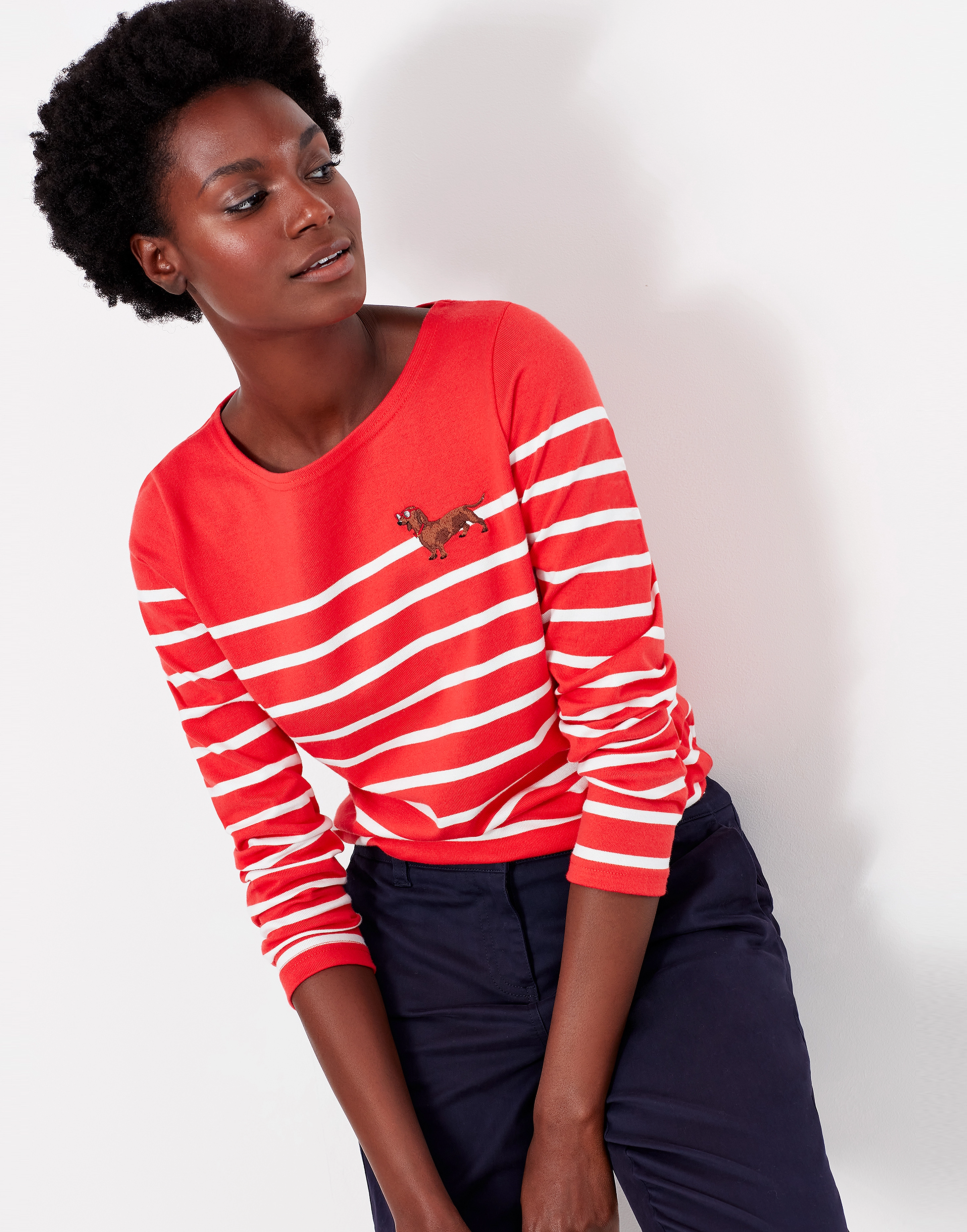Joules - Harbour Emb - red dachshund - 2