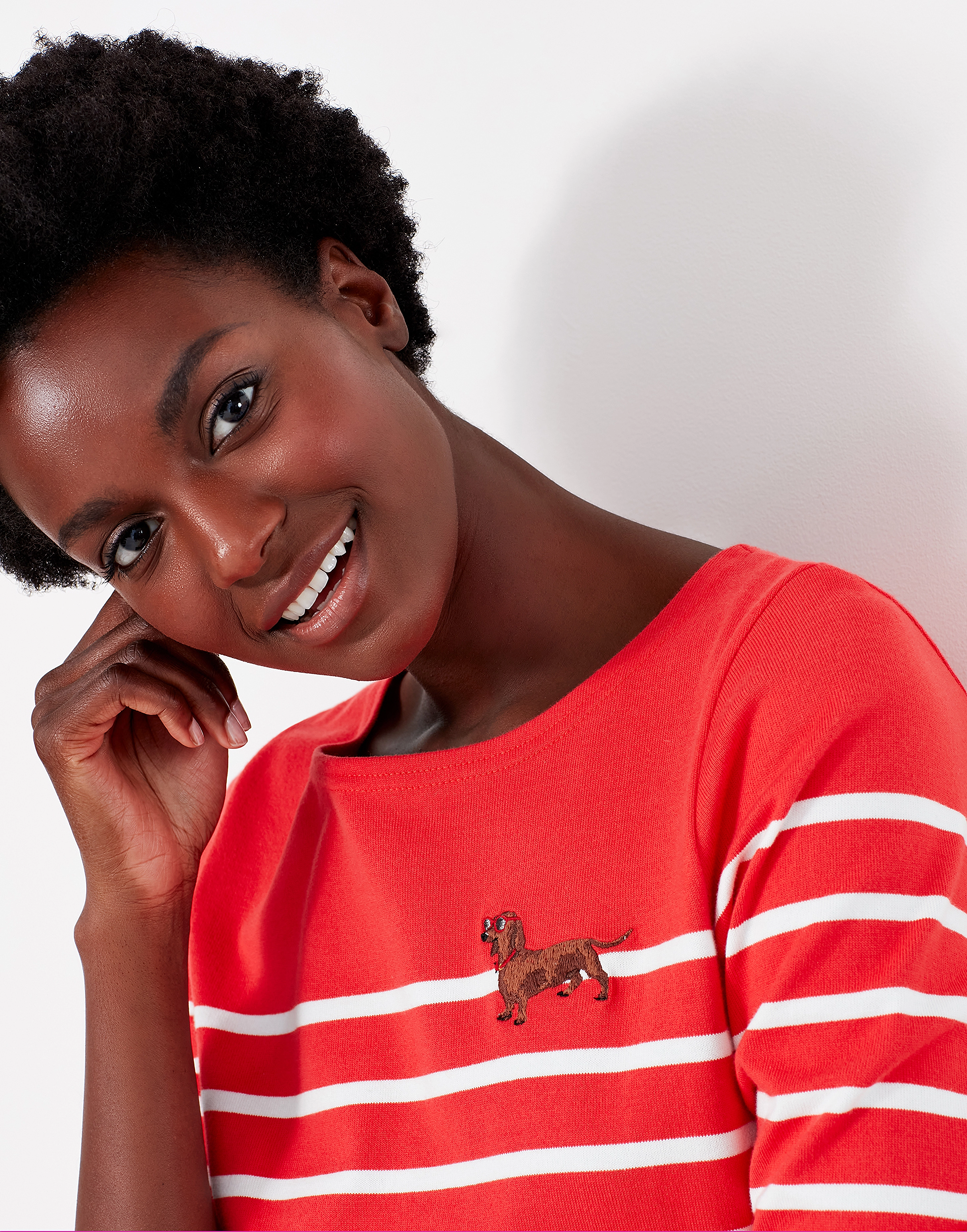 Joules - Harbour Emb - red dachshund - 3