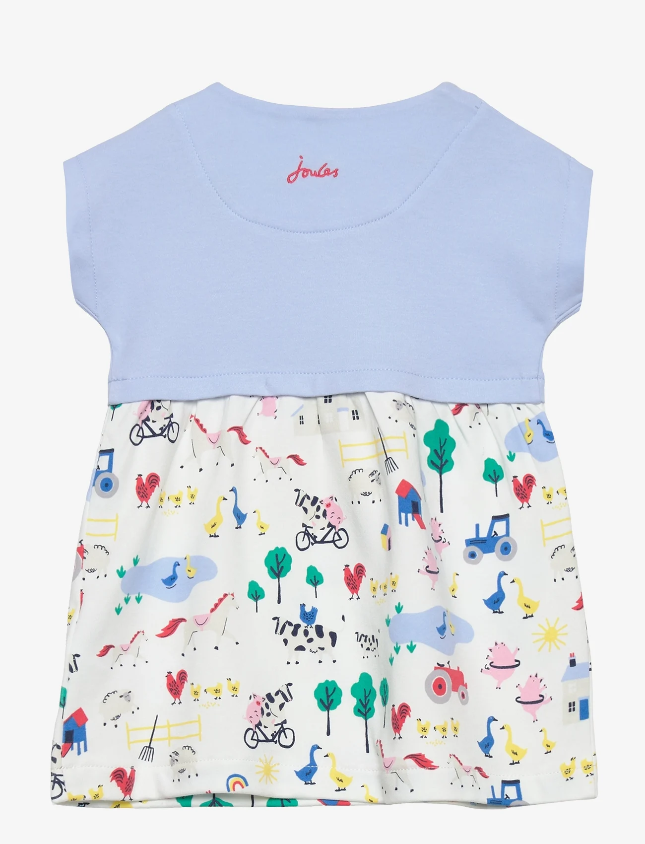 Joules - Angelina - short-sleeved baby dresses - whtanimals - 1