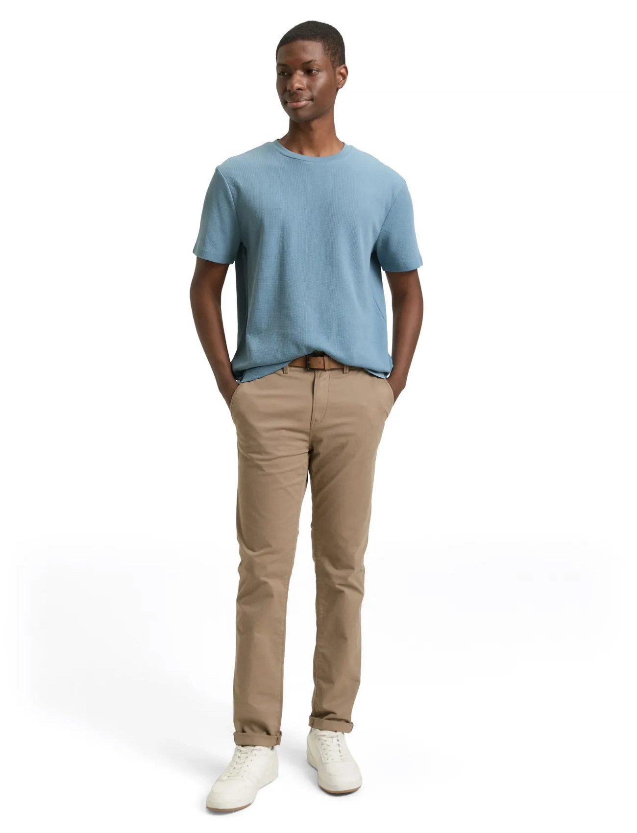 Tom Tailor Structured T-Shirt - Blue - S 1