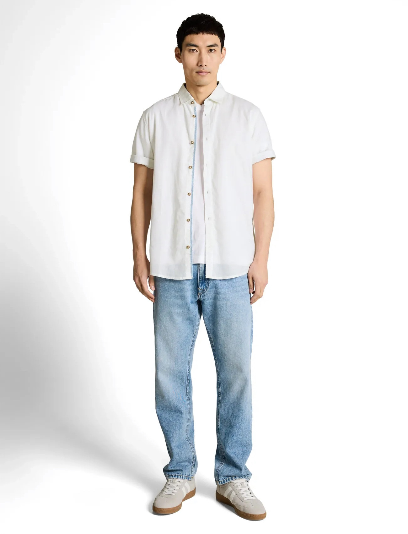 Tom Tailor Cotton Linen Shirt - - S 1