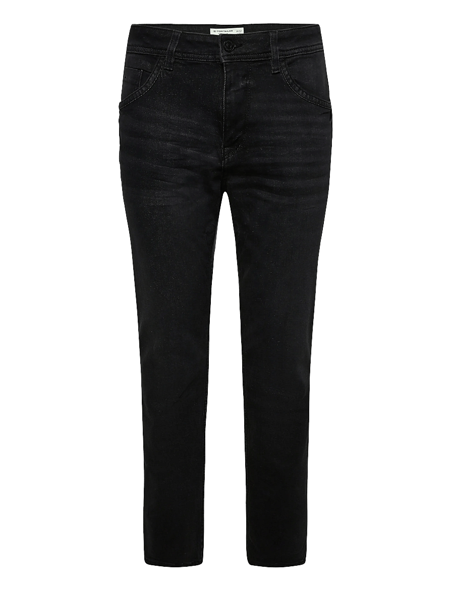 Tom Tailor - Tom Tailor Josh - slim-fit jeans - used dark stone black denim - 1