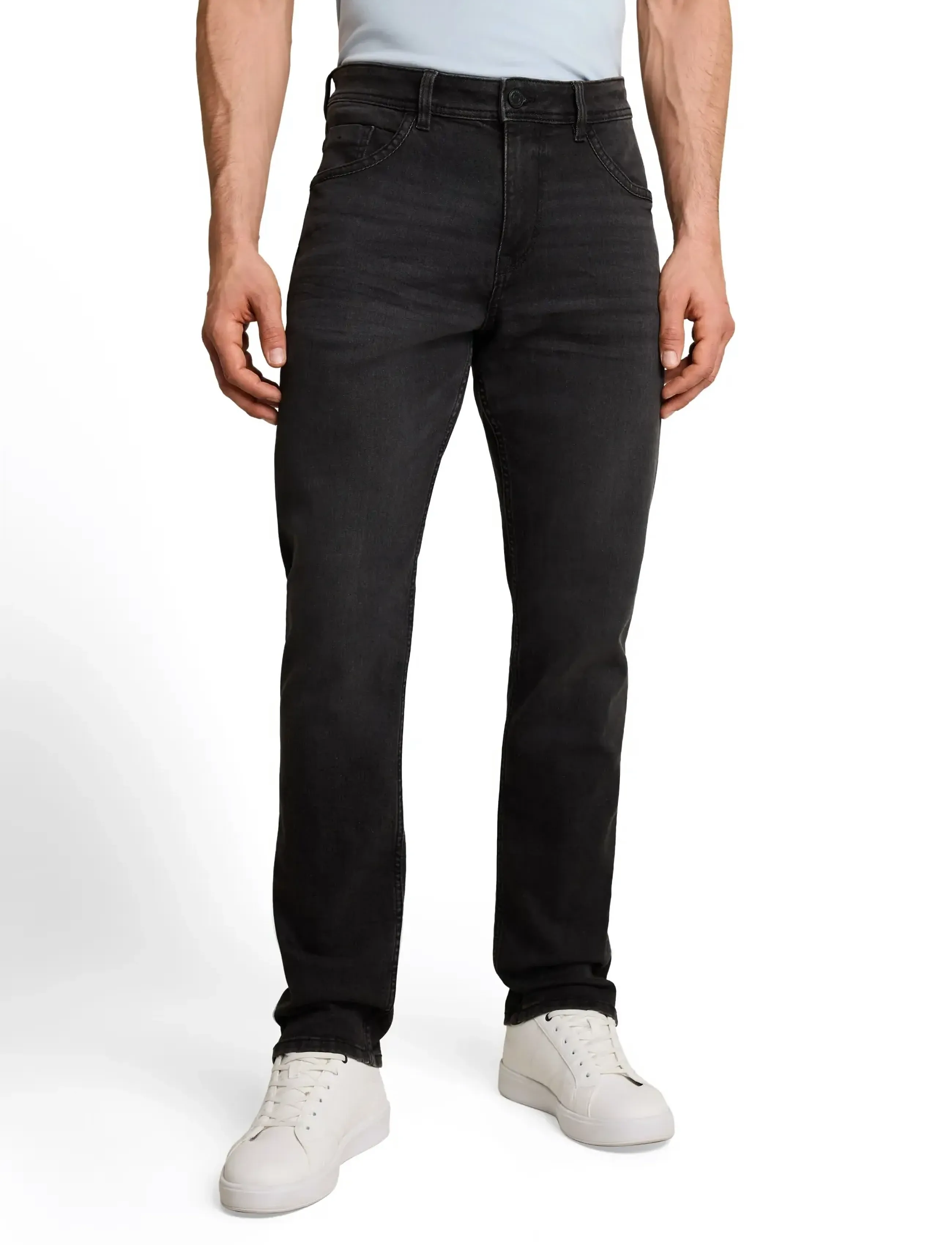 Tom Tailor - Tom Tailor Josh - slim-fit jeans - used dark stone black denim - 4