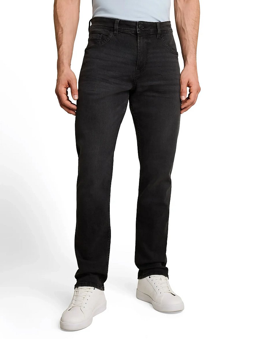 Tom Tailor - Tom Tailor Josh - slim-fit jeans - used dark stone black denim - 4