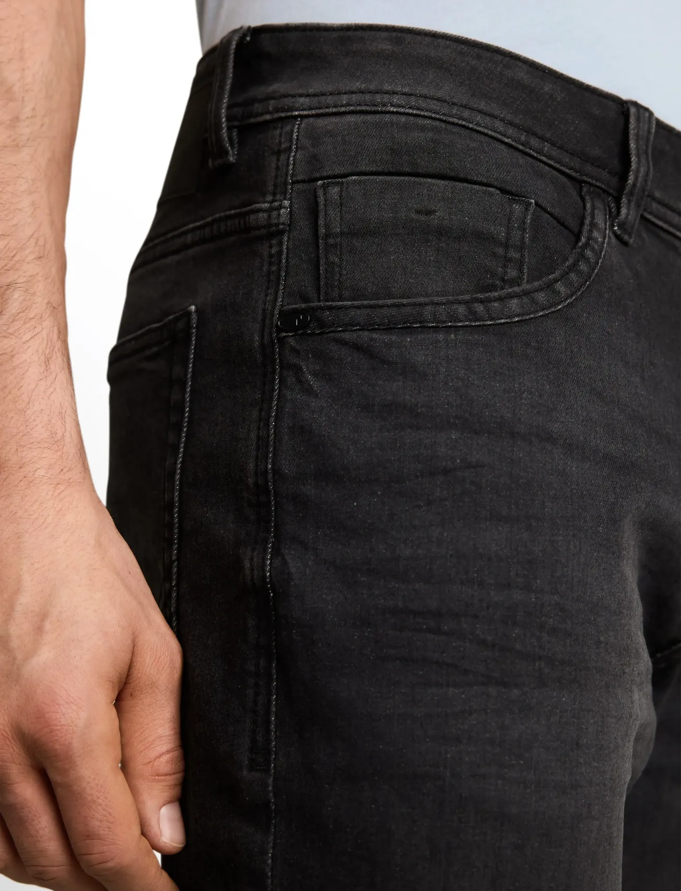 Tom Tailor - Tom Tailor Josh - slim-fit jeans - used dark stone black denim - 5
