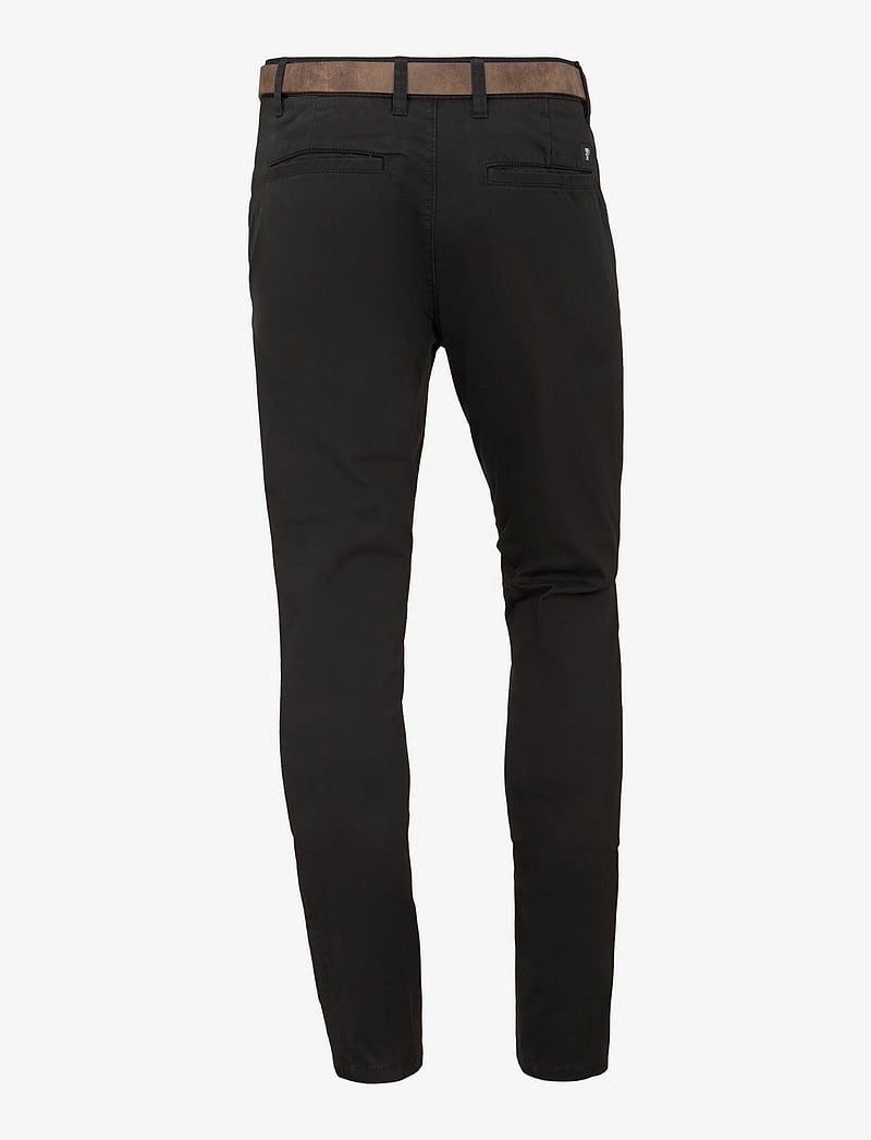 Tom Tailor - Slim Chino with belt - chinos - black - 2
