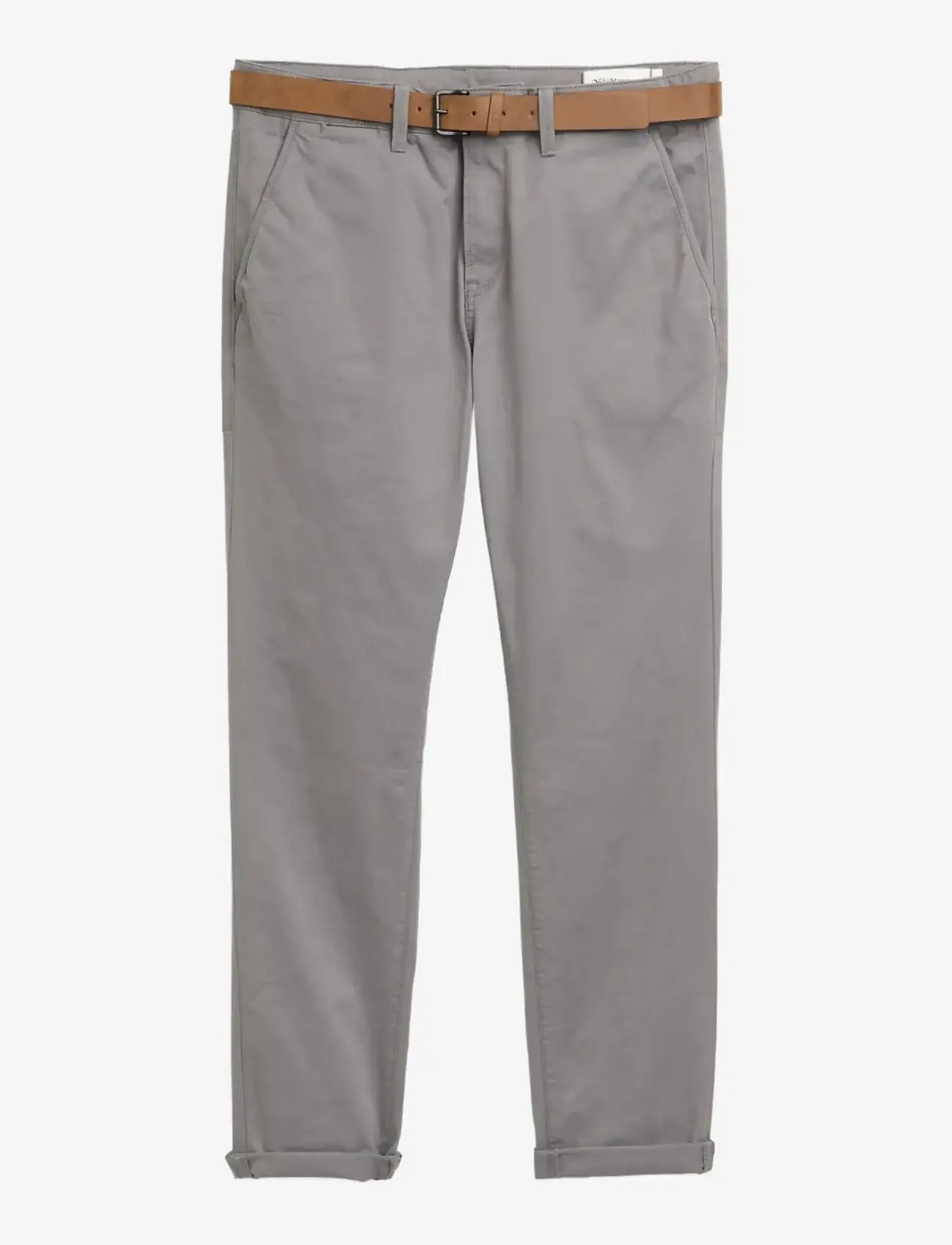Tom Tailor - Slim Chino with belt - chinos - castlerock grey - 1