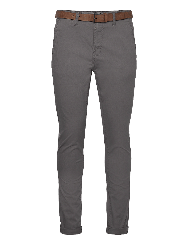 Tom Tailor - Slim Chino with belt - chinos - castlerock grey - 1
