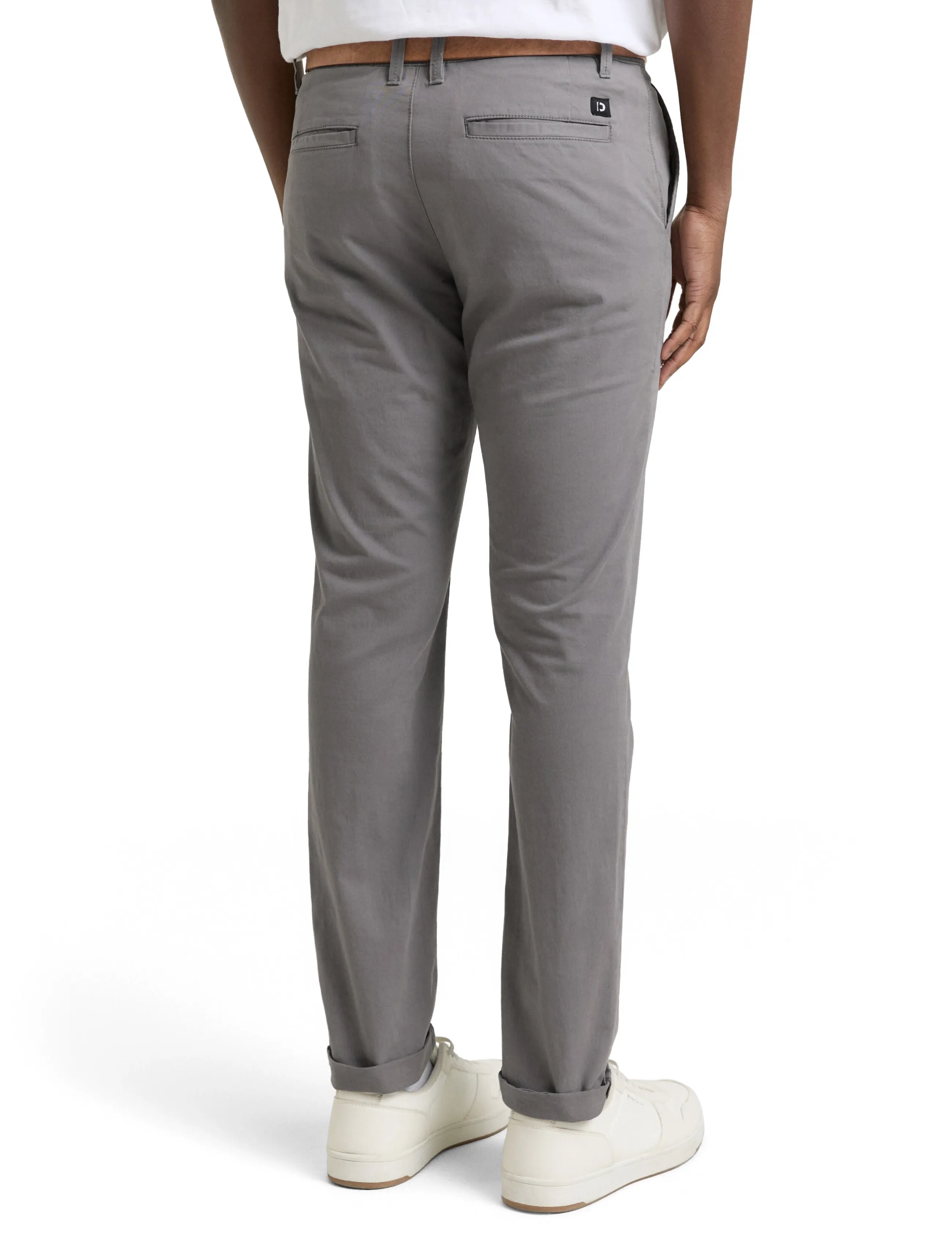 Tom Tailor - Slim Chino with belt - chinos - castlerock grey - 2