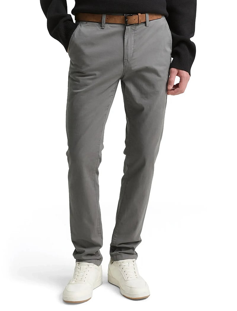 Tom Tailor - Slim Chino with belt - chinos - castlerock grey - 4