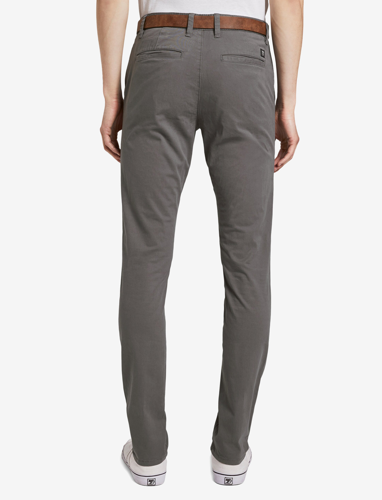 Tom Tailor - Slim Chino with belt - chinos - castlerock grey - 4