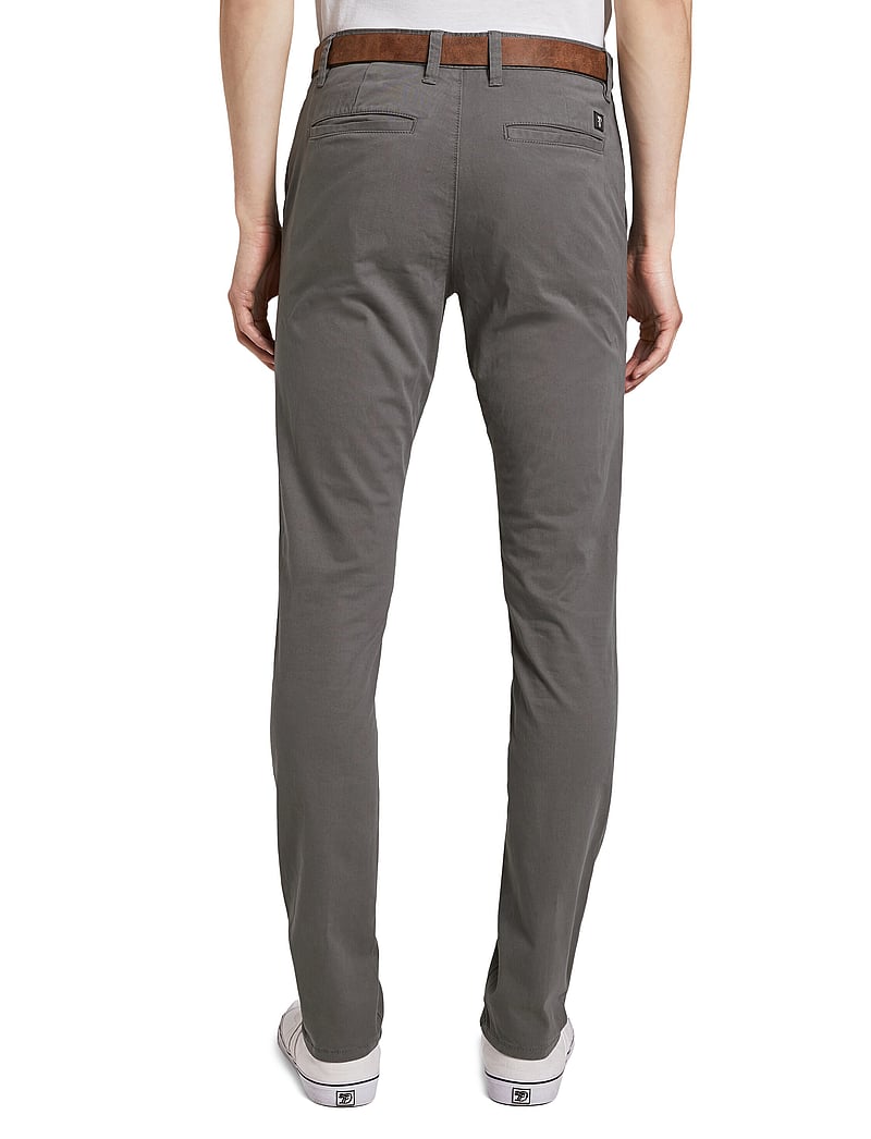 Tom Tailor - Slim Chino with belt - chinos - castlerock grey - 4