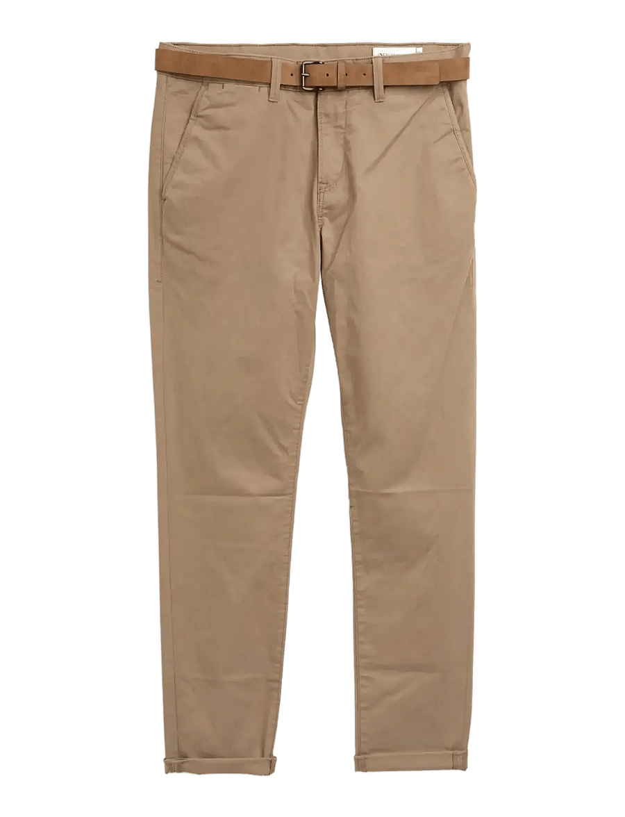 Tom Tailor - Slim Chino with belt - chinos - honey camel beige - 1