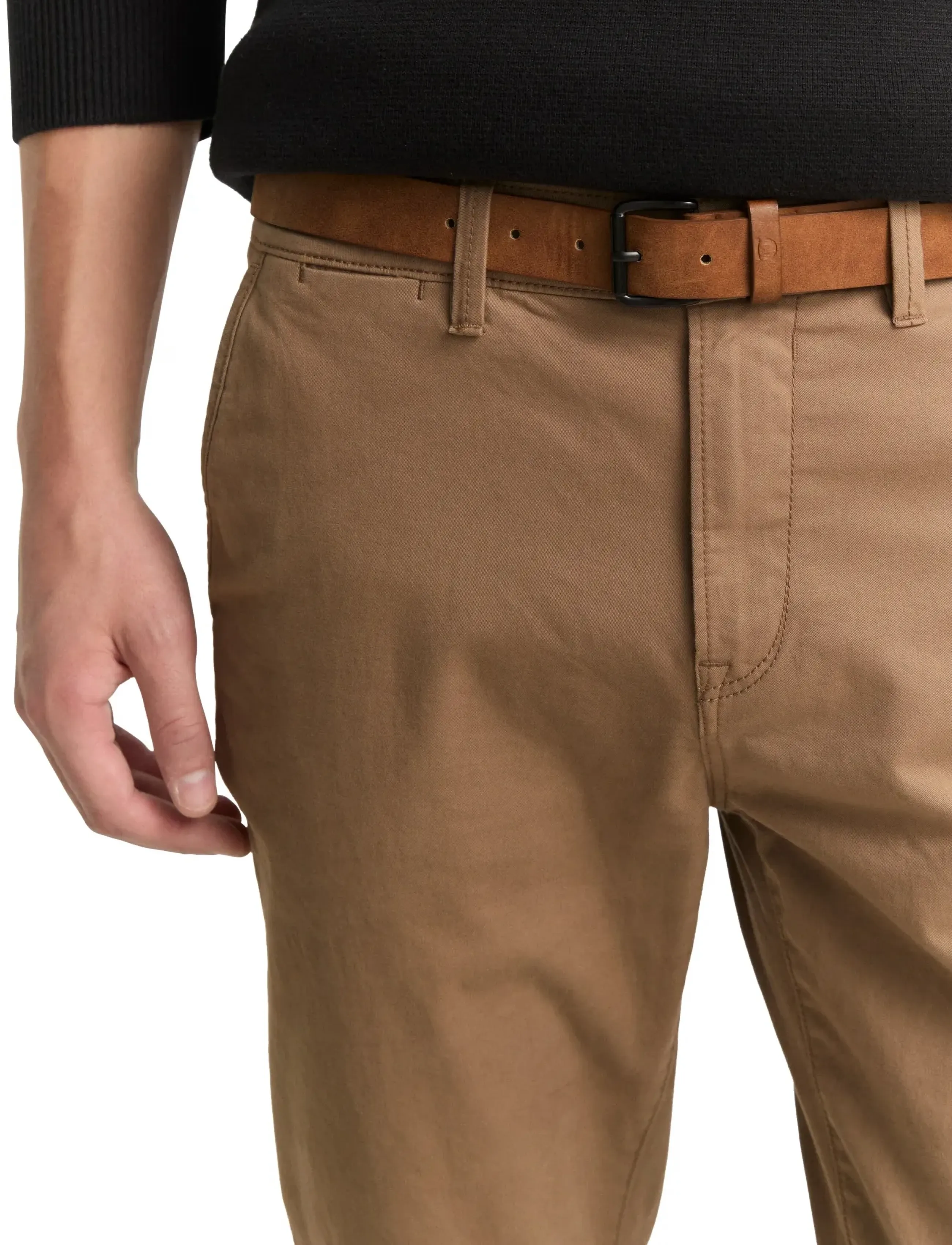 Tom Tailor - Slim Chino with belt - chinos - honey camel beige - 5