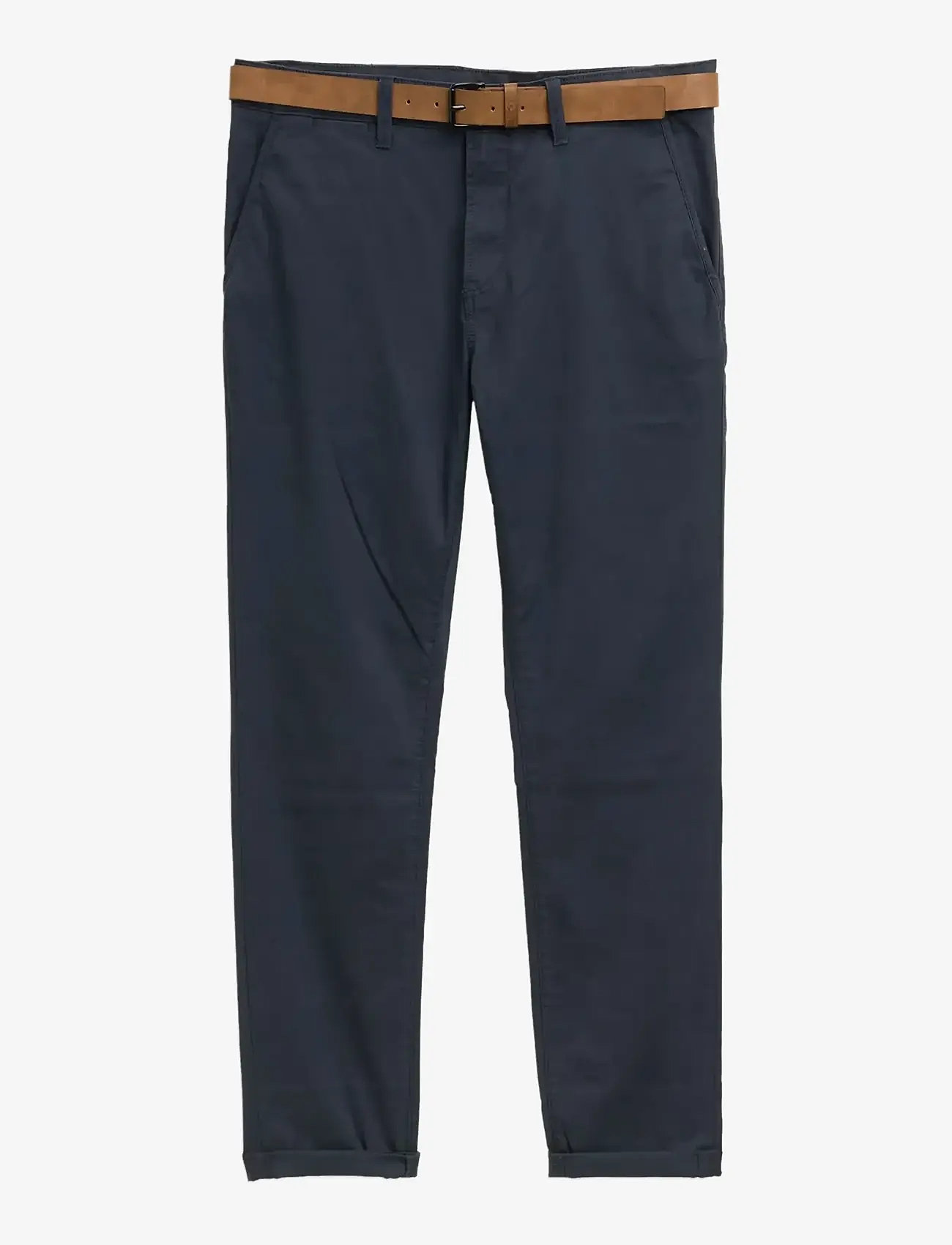 Tom Tailor - Slim Chino with belt - chino stila bikses - sky captain blue - 1