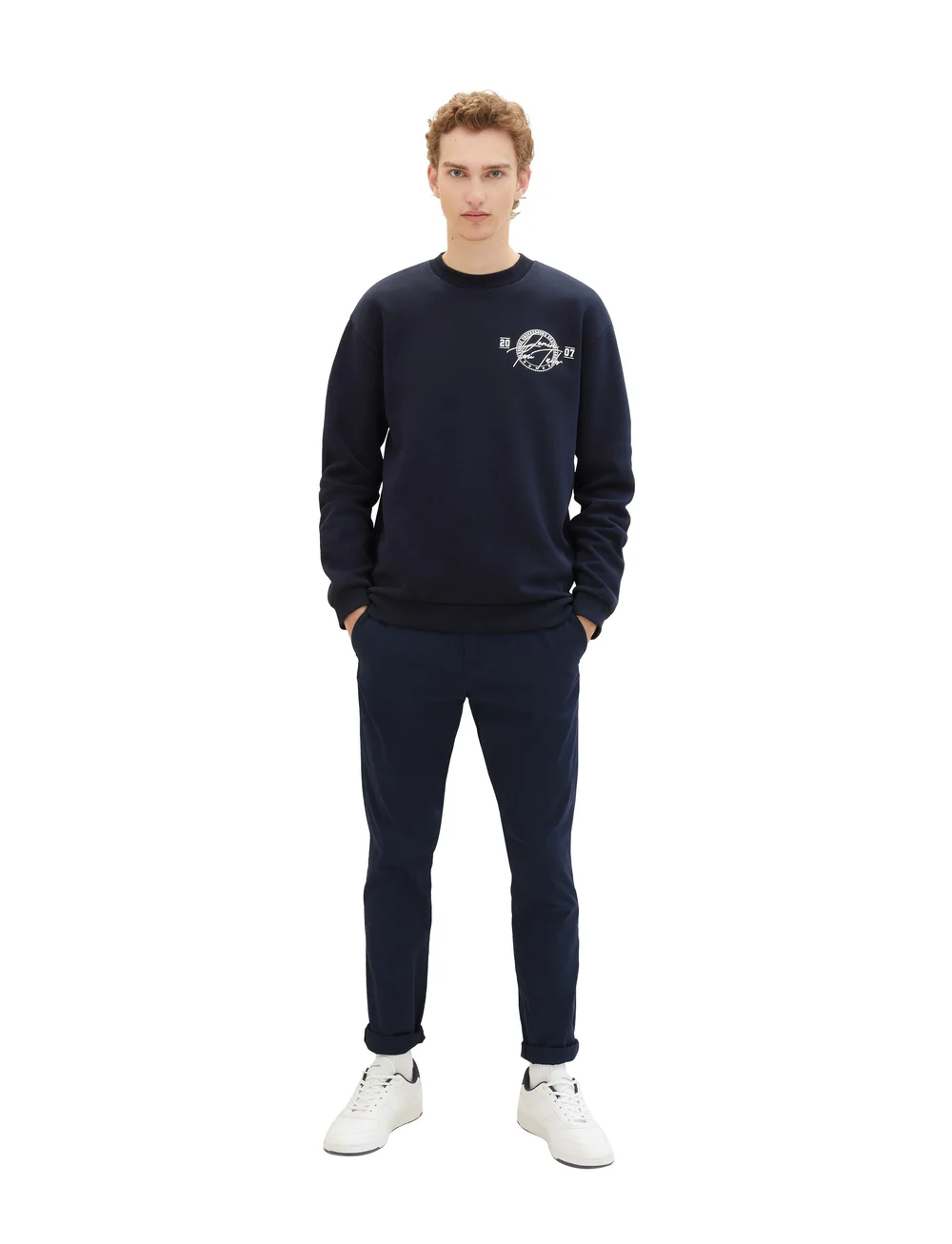 Tom Tailor - Slim Chino with belt - chinos - sky captain blue - 0