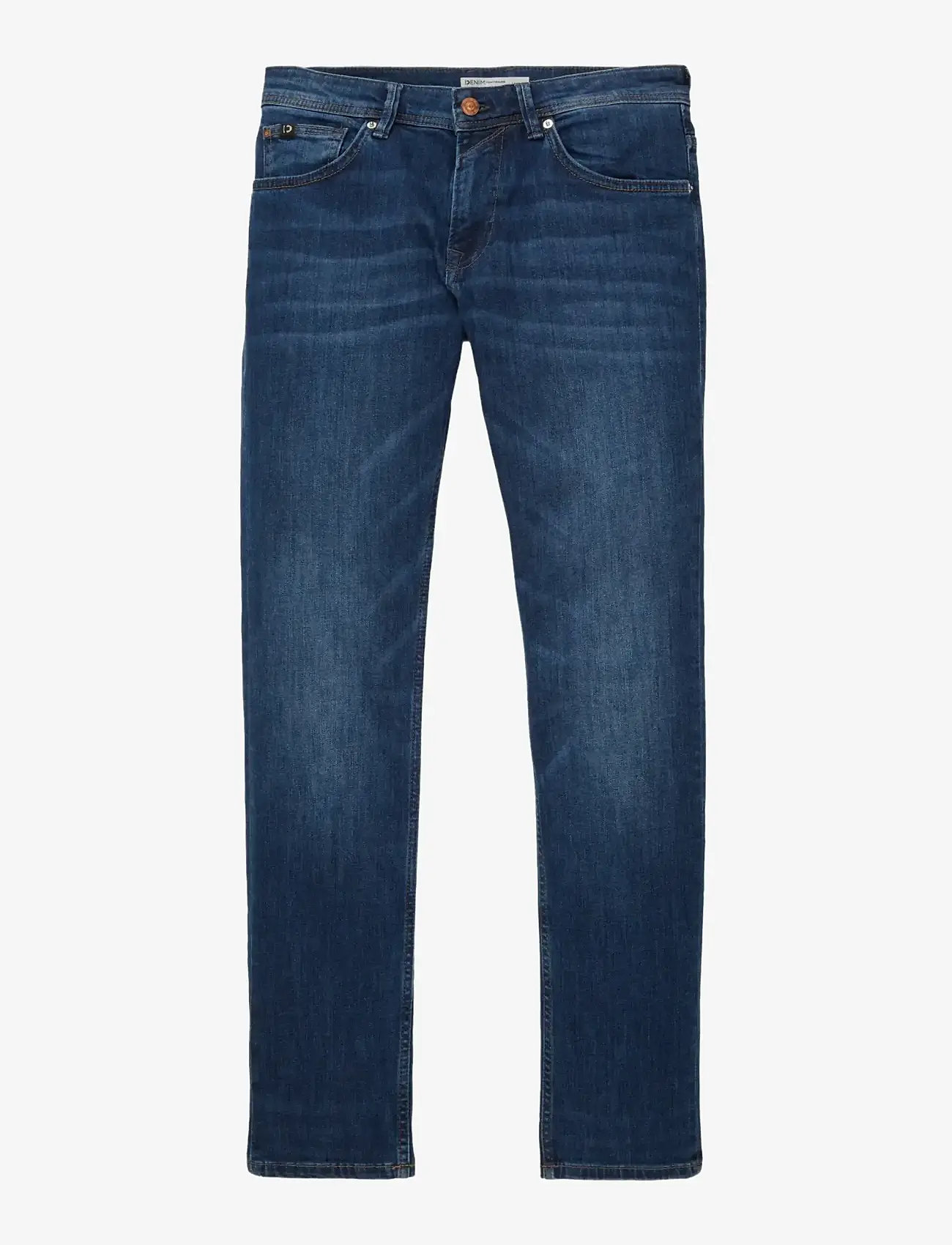 Tom Tailor - straight AEDAN blue denim - regular jeans - mid stone wash denim - 1