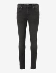Tom Tailor - skinny CULVER stretch denim - skinny jeans - used dark stone black denim - 0