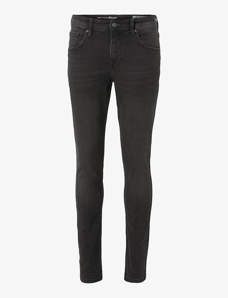 Tom Tailor - skinny CULVER stretch denim - skinny jeans - used dark stone black denim - 1