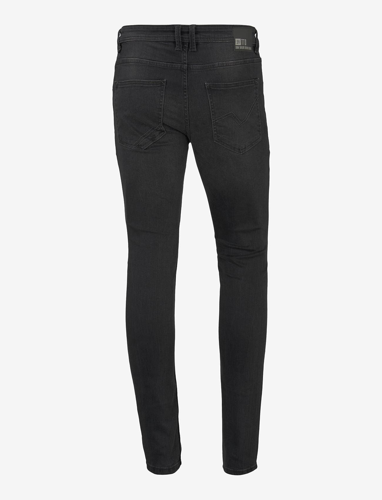 Tom Tailor - skinny CULVER stretch denim - skinny jeans - used dark stone black denim - 1