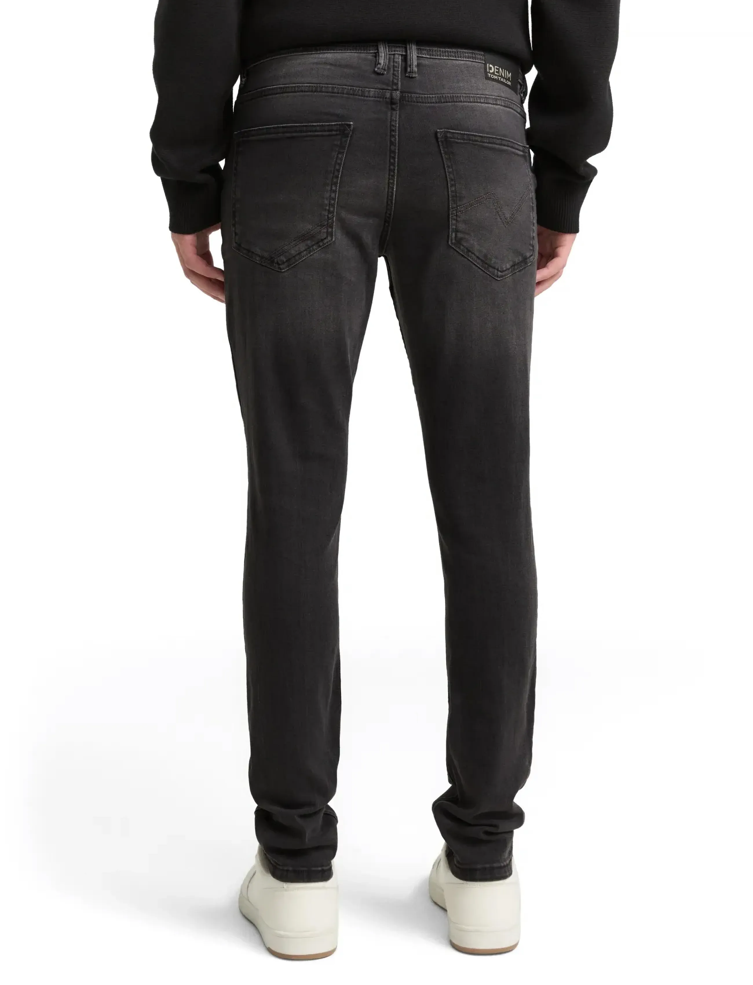 Tom Tailor - skinny CULVER stretch denim - skinny jeans - used dark stone black denim - 3