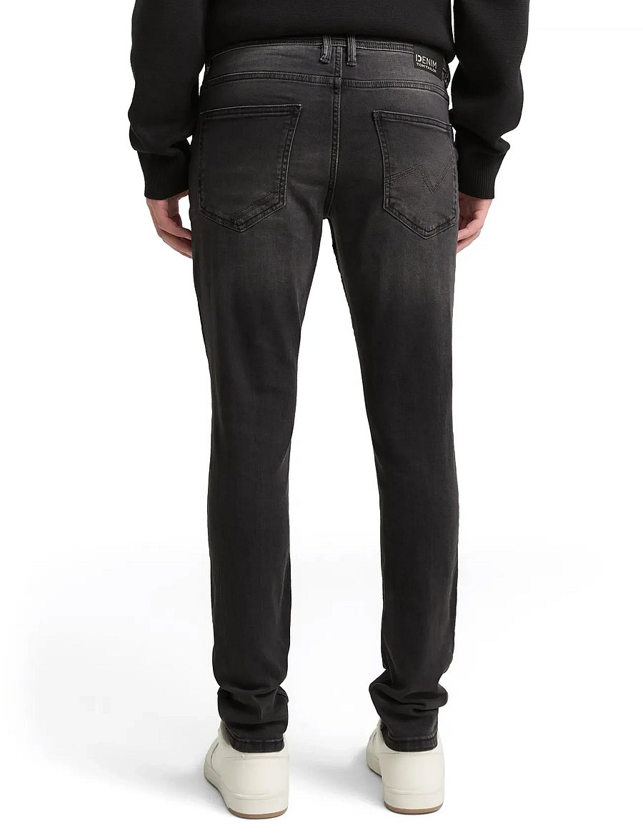 Tom Tailor - skinny CULVER stretch denim - skinny jeans - used dark stone black denim - 3