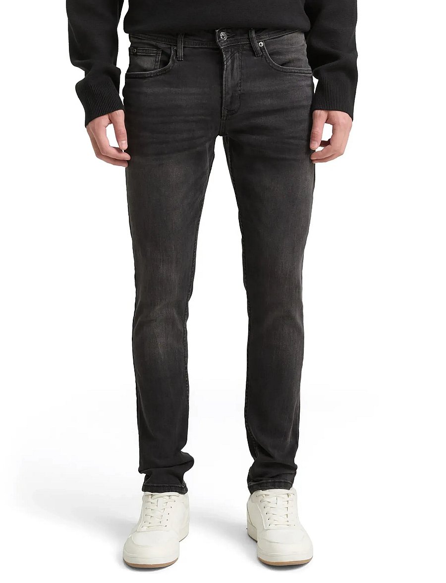 Tom Tailor - skinny CULVER stretch denim - skinny jeans - used dark stone black denim - 4