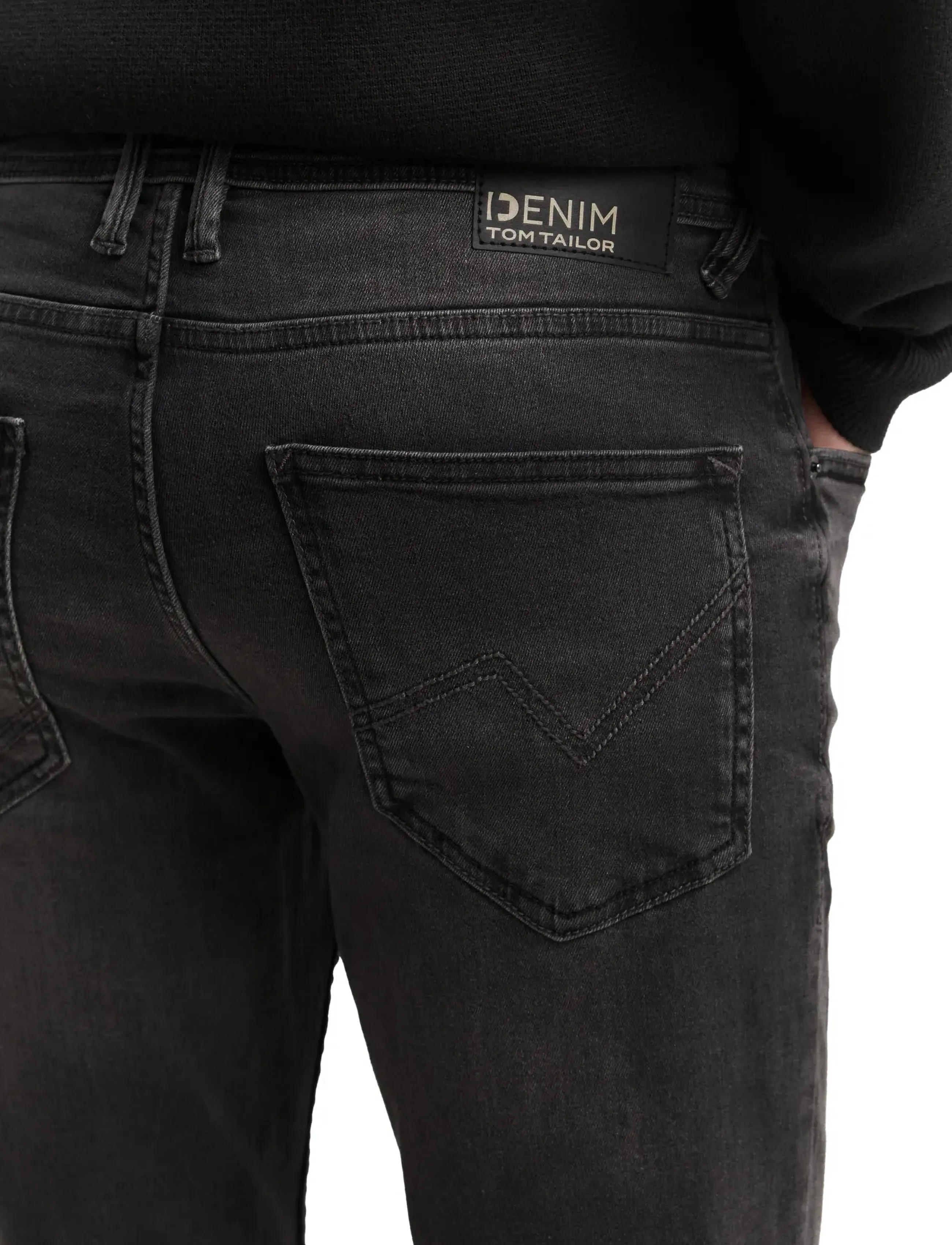 Tom Tailor - skinny CULVER stretch denim - skinny jeans - used dark stone black denim - 5