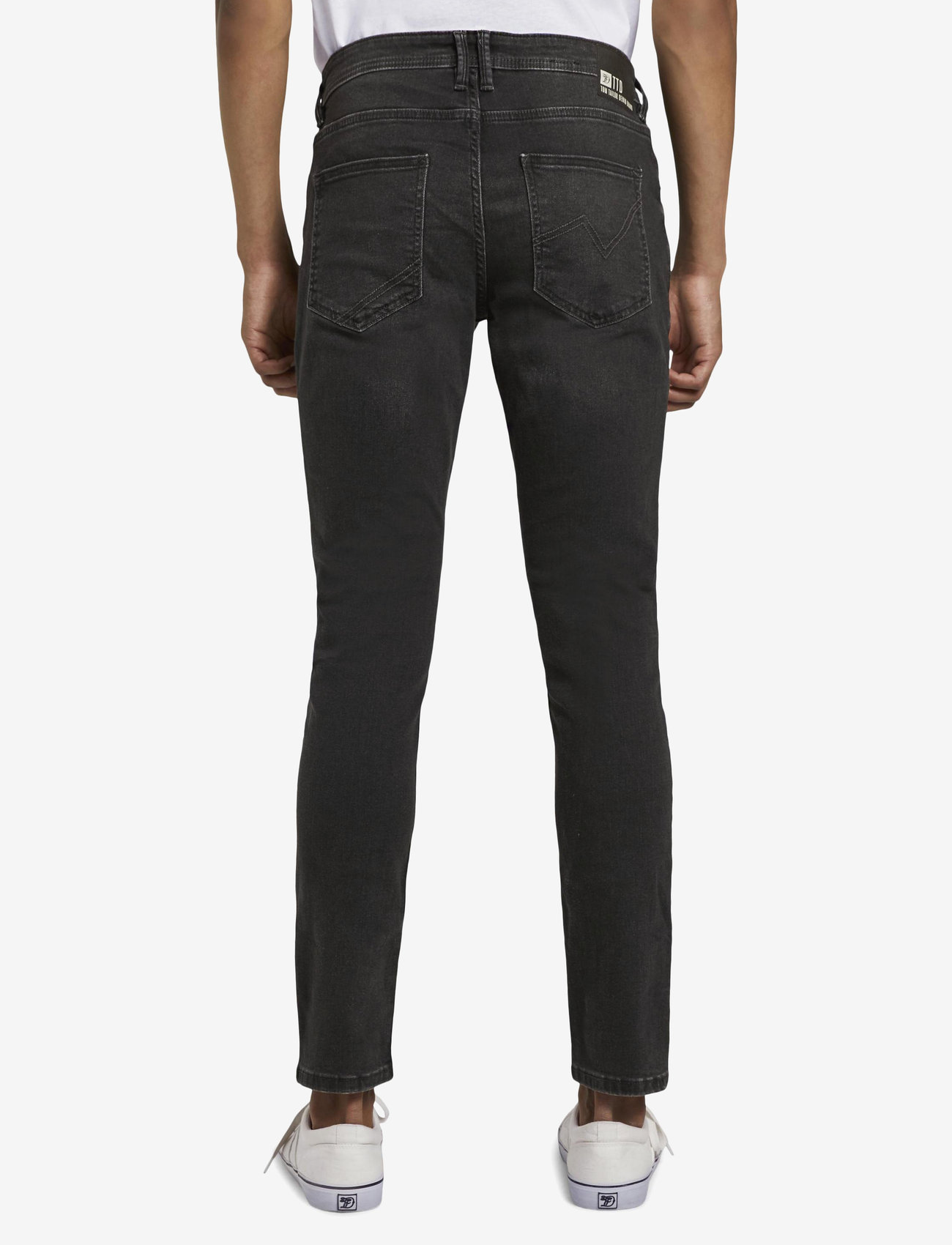 Tom Tailor - skinny CULVER stretch denim - skinny jeans - used dark stone black denim - 4